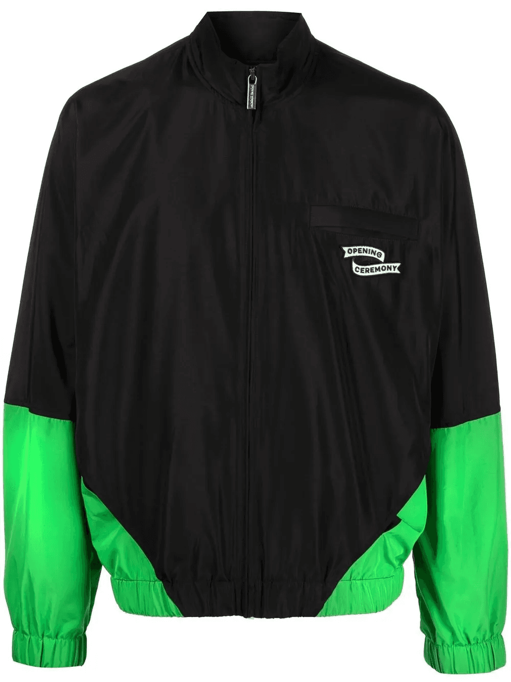 logo-patch panelled windbreaker - Image 1