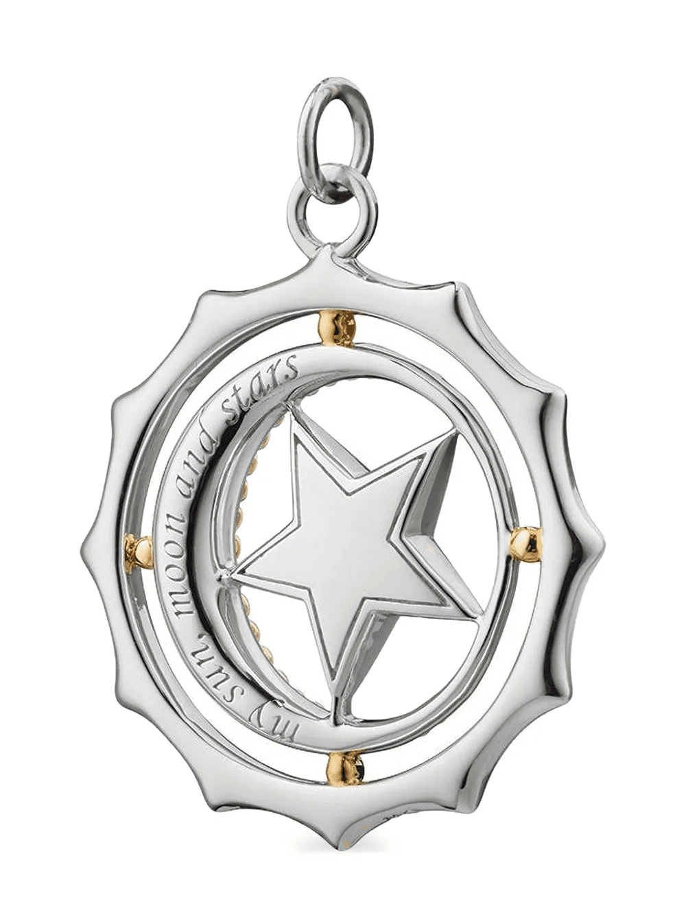 My Sun Moon And Starts embellished pendant - Image 1