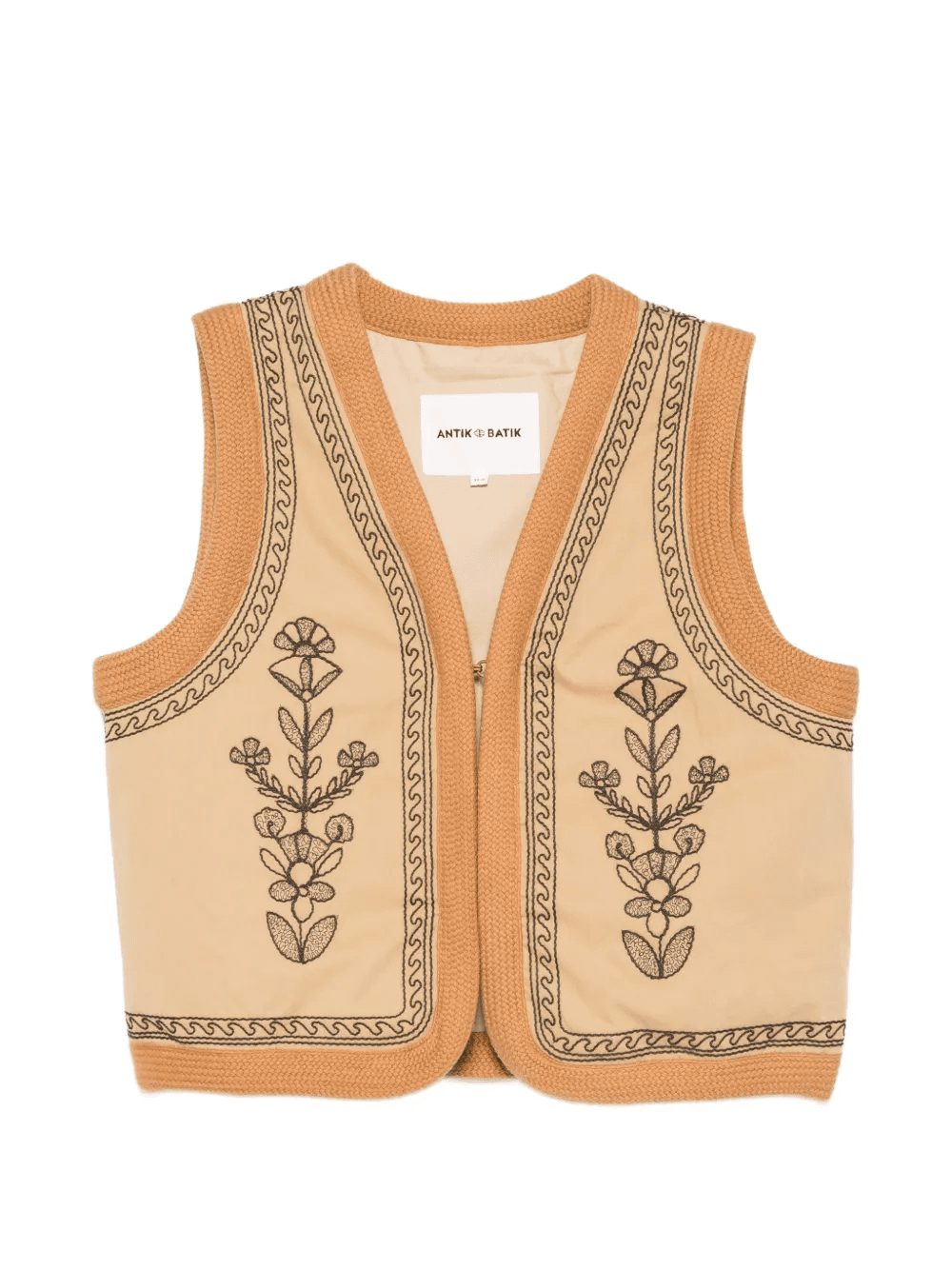 Maria floral-embroidered waistcoat - Image 1