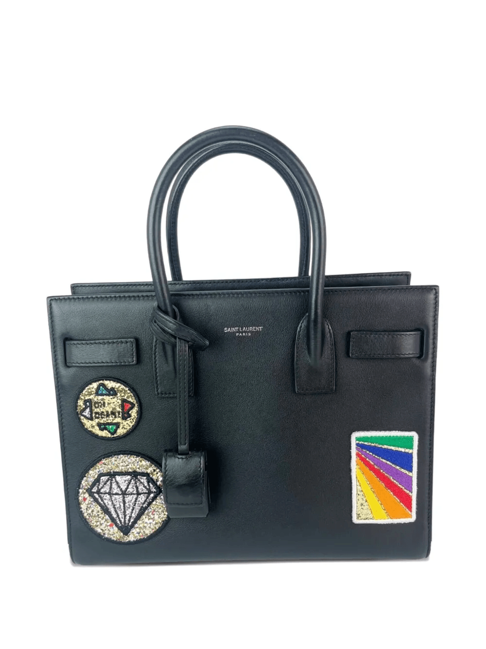 Sac De Jour embellished patches tote bag - Image 1