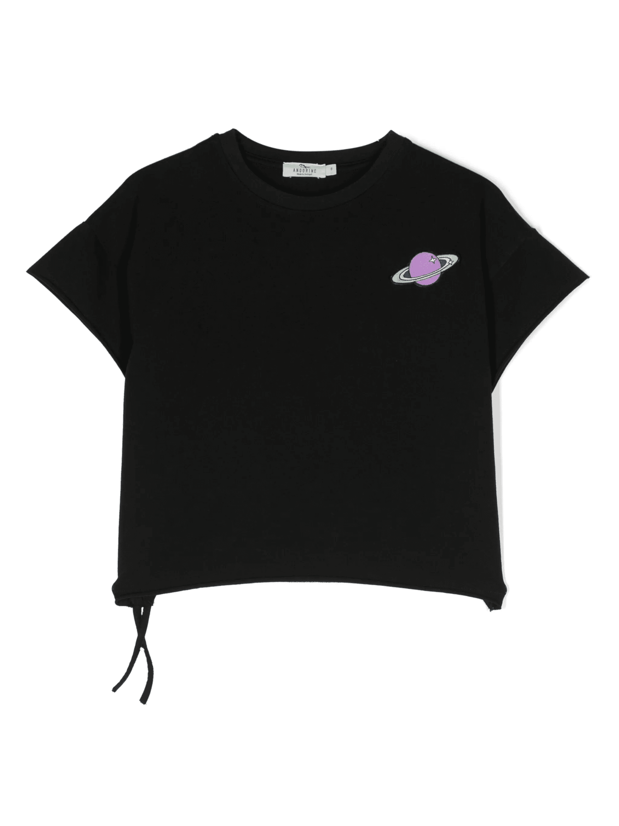 patch-detail jersey T-shirt - Image 1