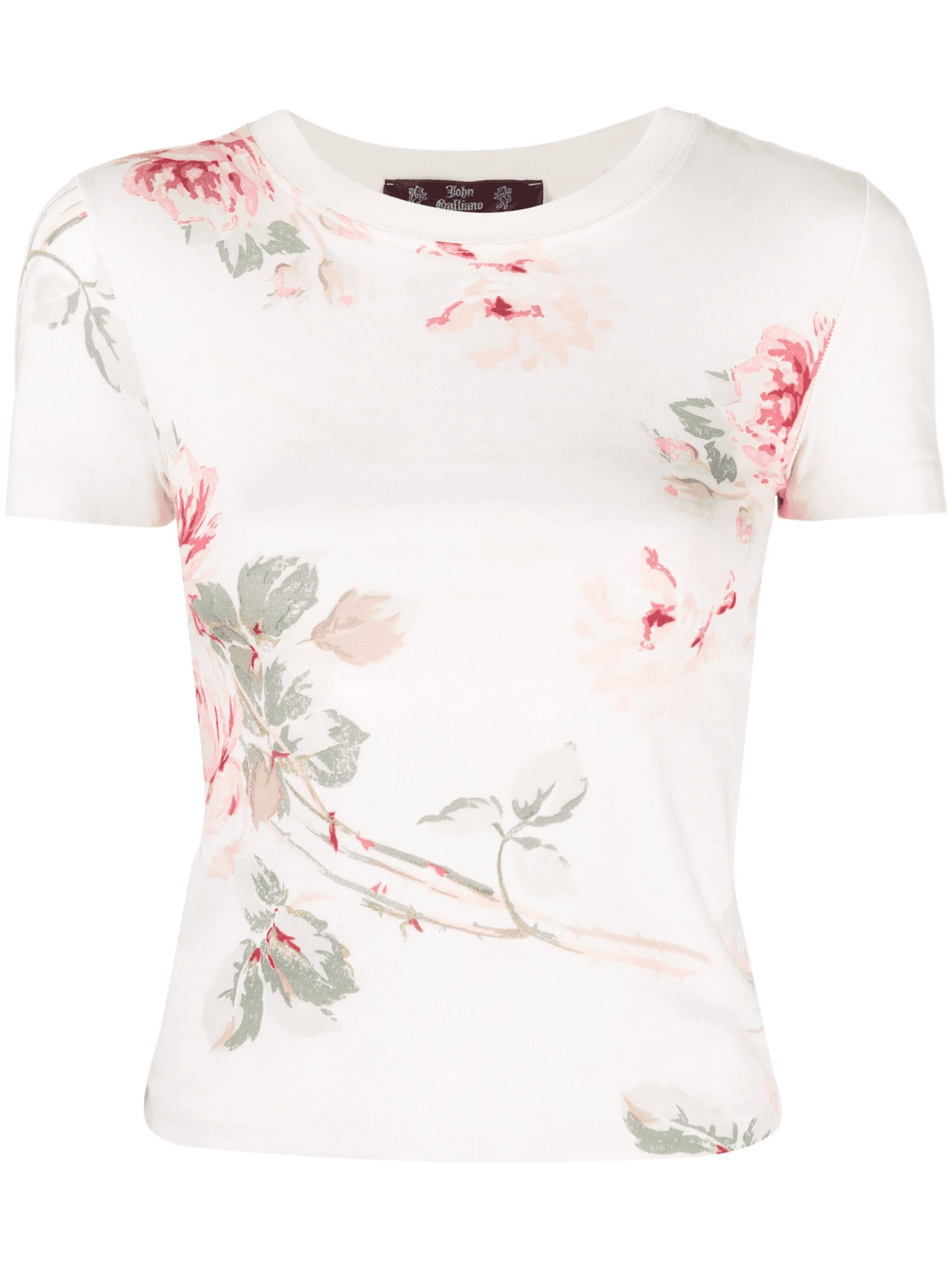 1990s floral-print T-shirt - Image 1