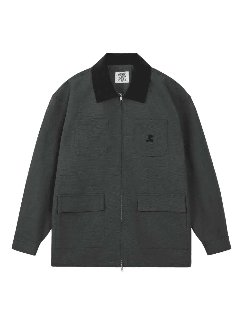 cotton zip-front work jacket - Image 1