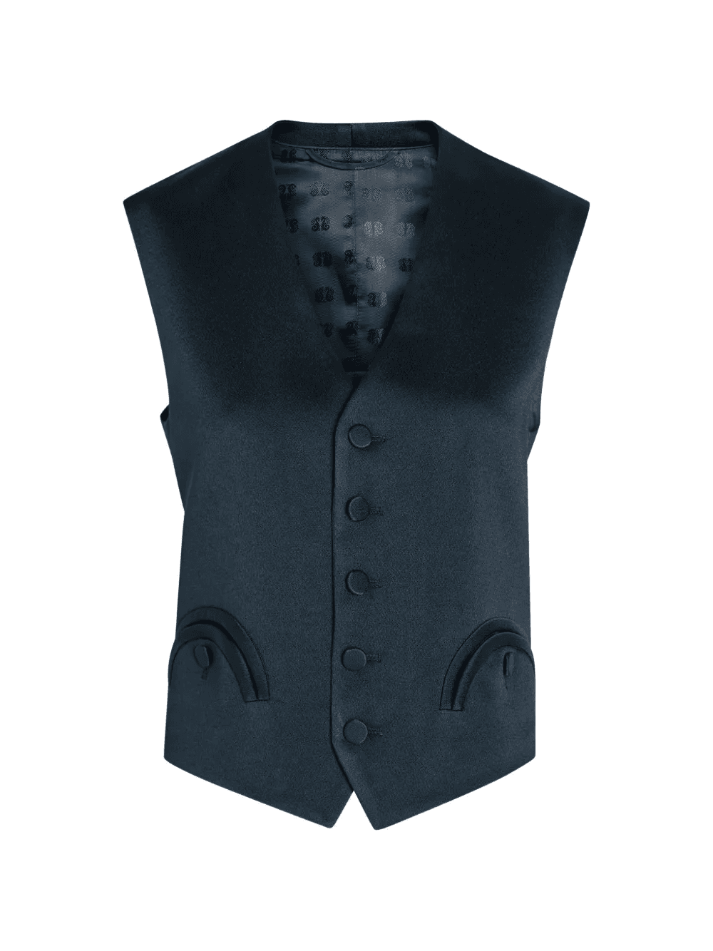 buttoned flap pocket vest - Image 1