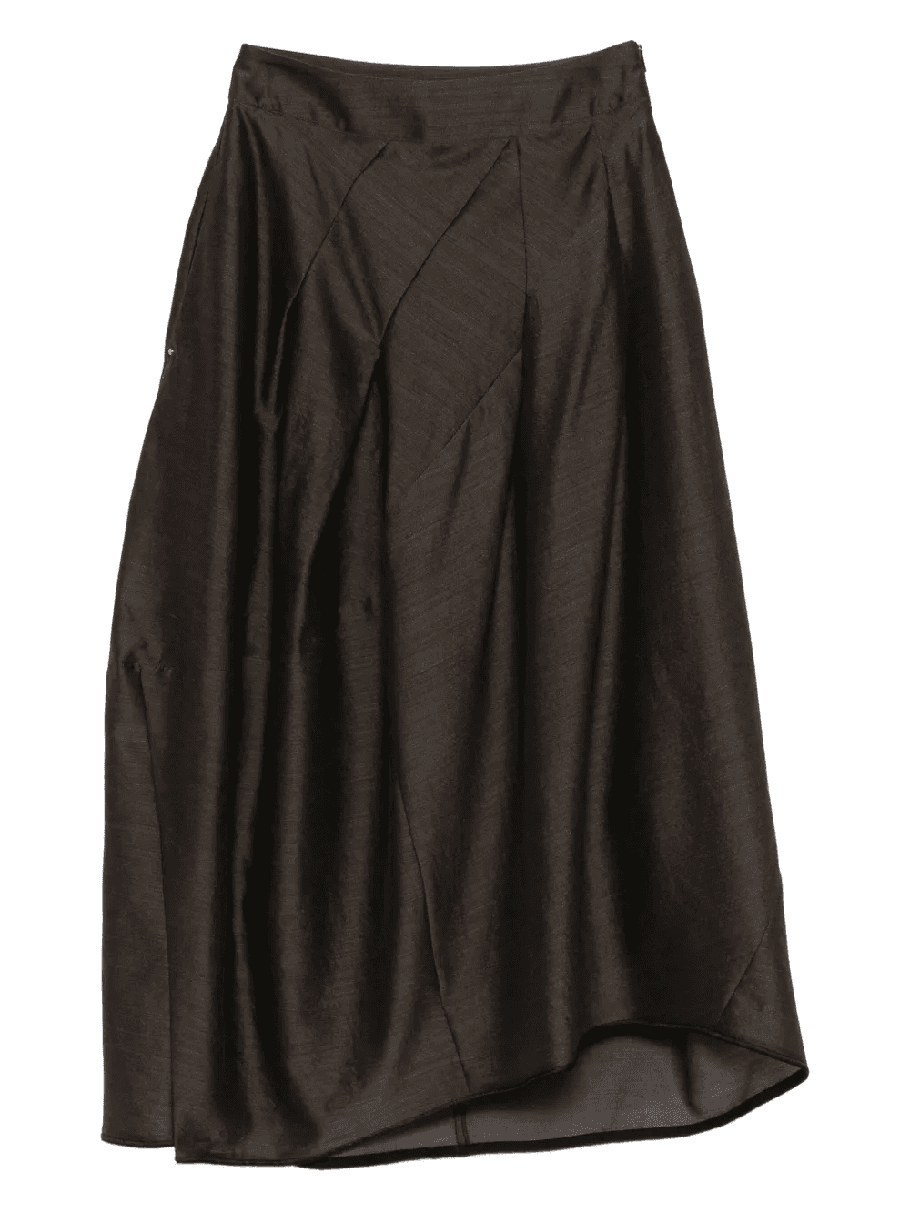 pleated panel midi skirt - Image 1