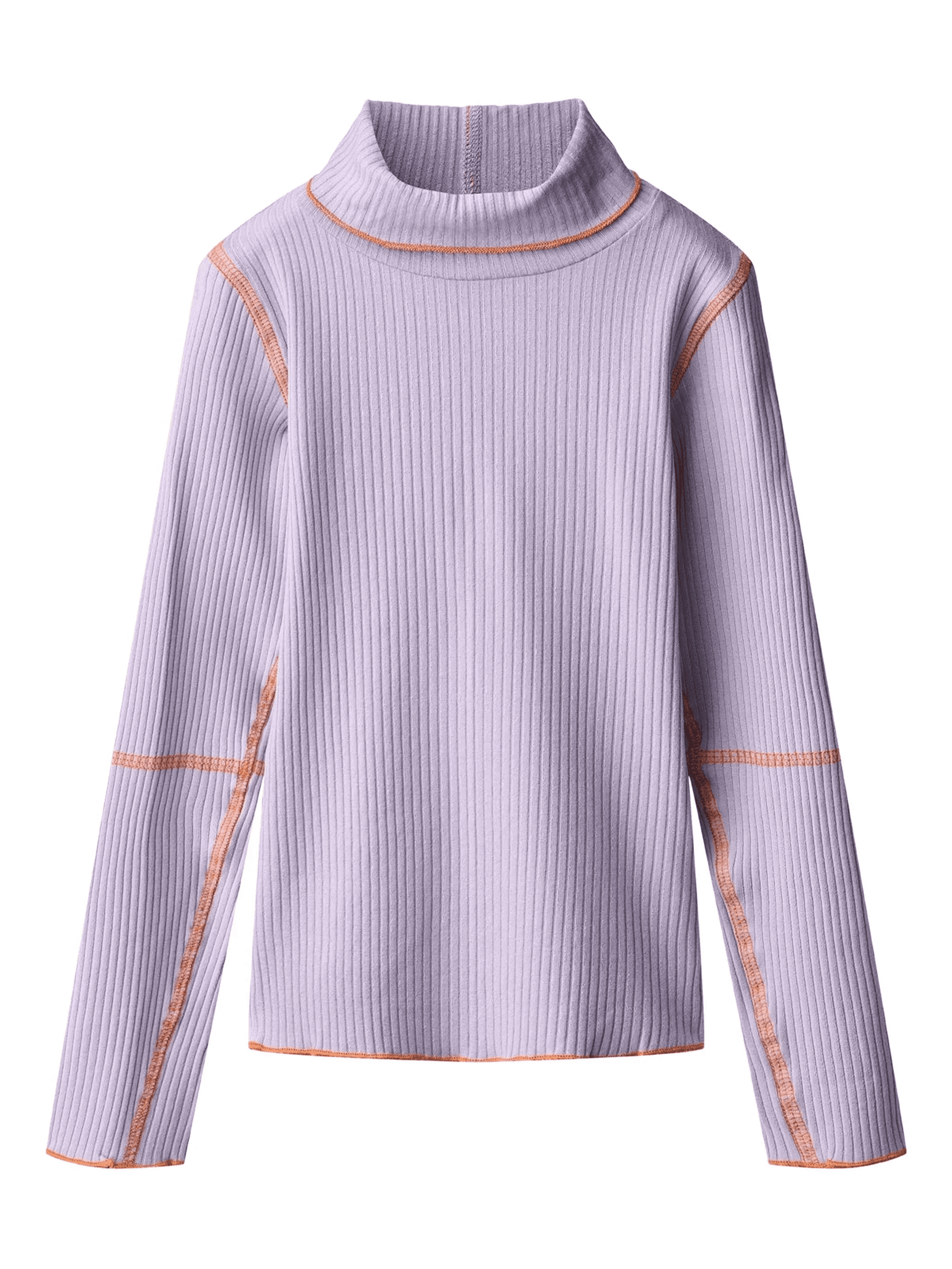 ribbed high-neck sweater - Image 1