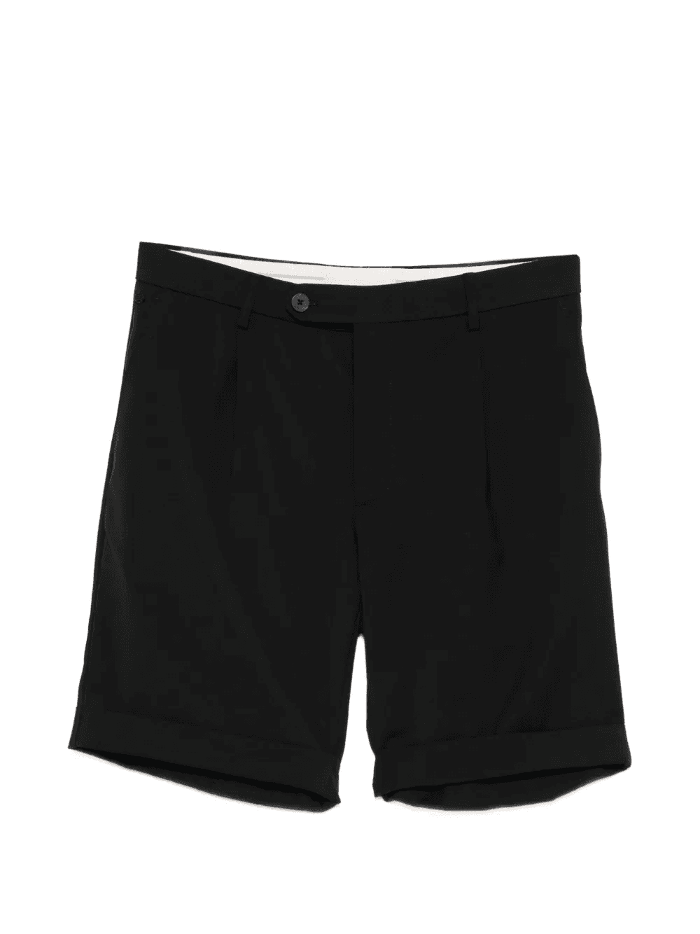 pleated rolled hem shorts - Image 1