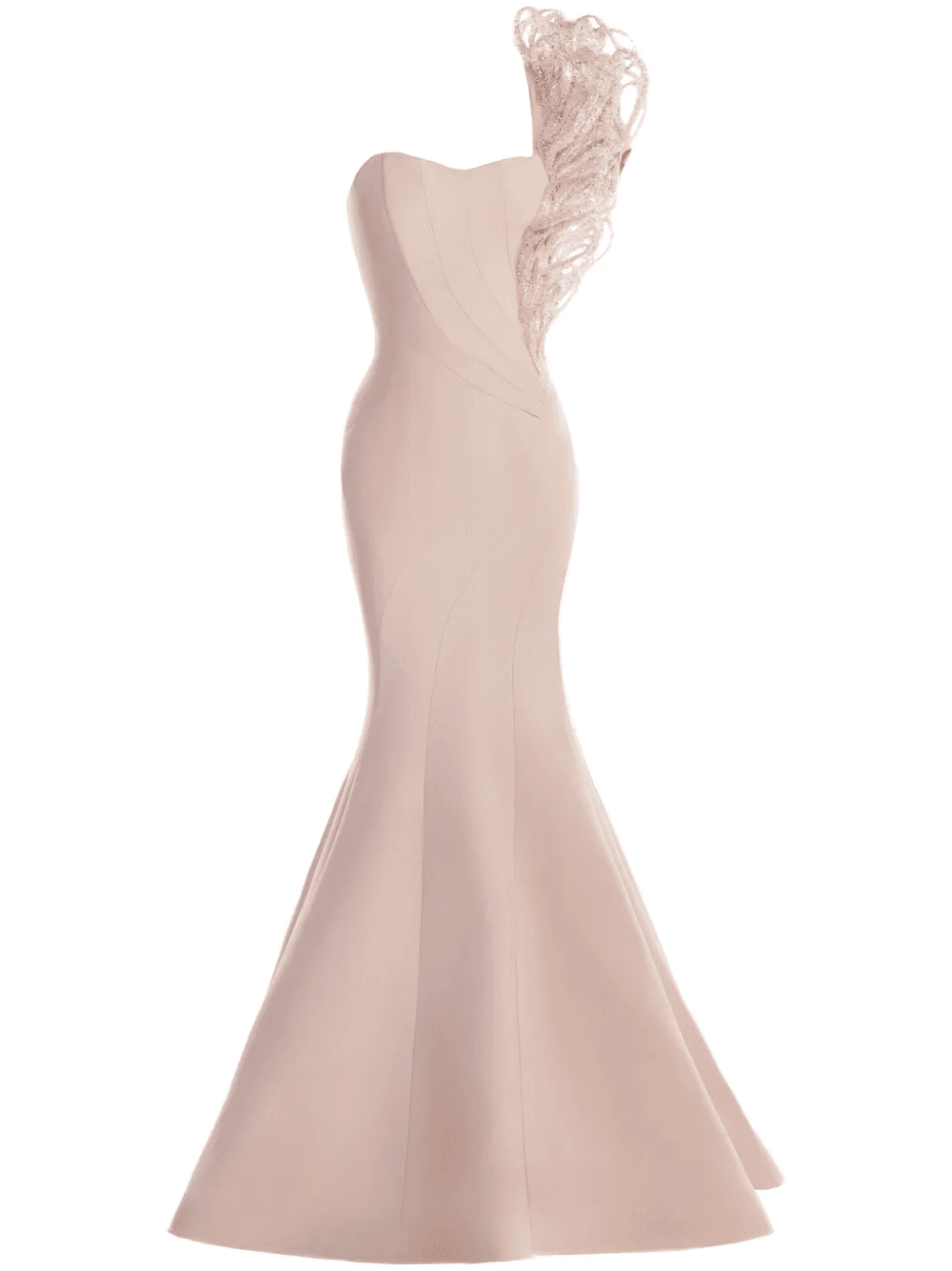 strapless mermaid gown - Image 1