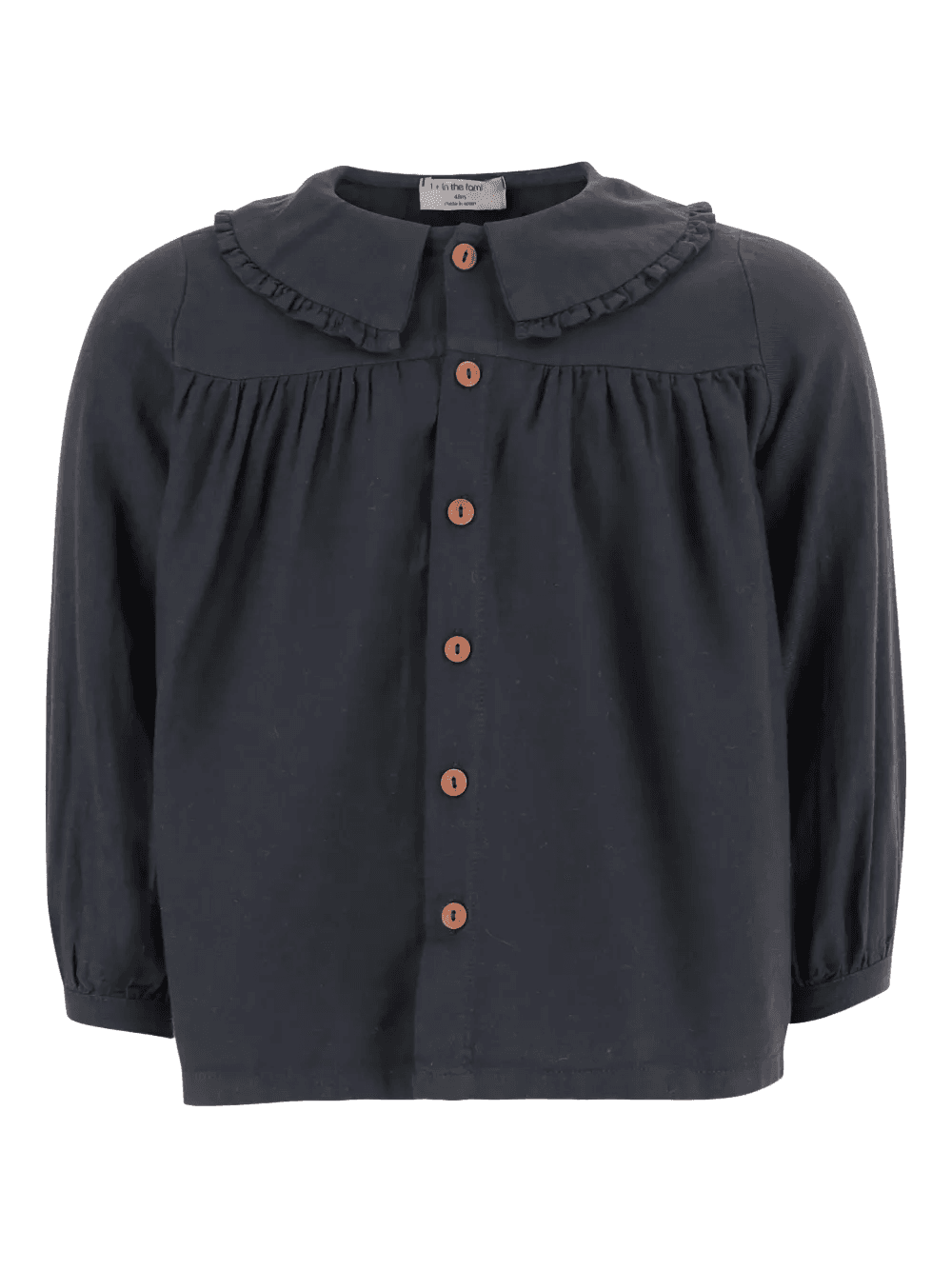 ruffled-collar button-down dress - Image 1