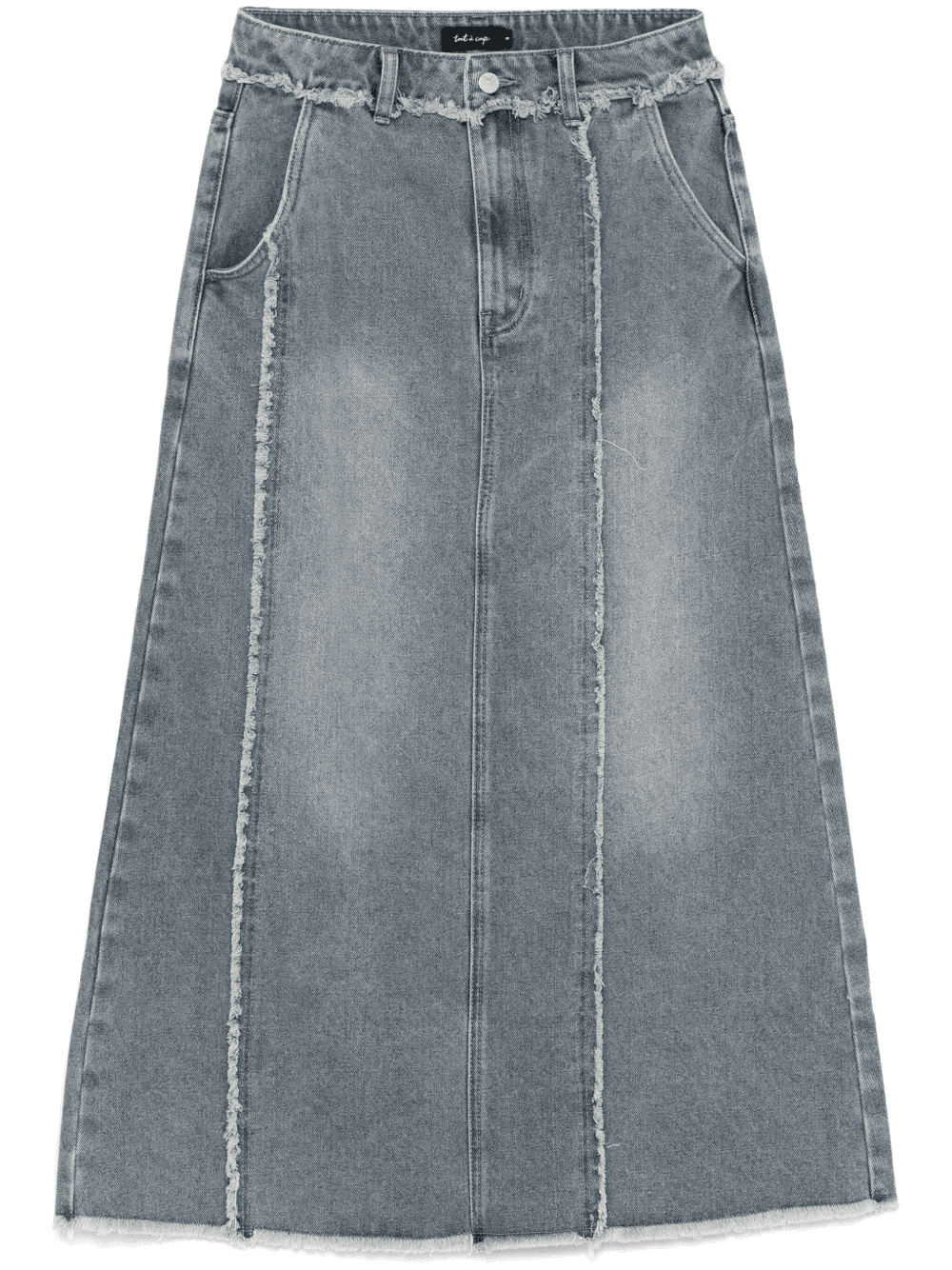 distress denim skirt - Image 1