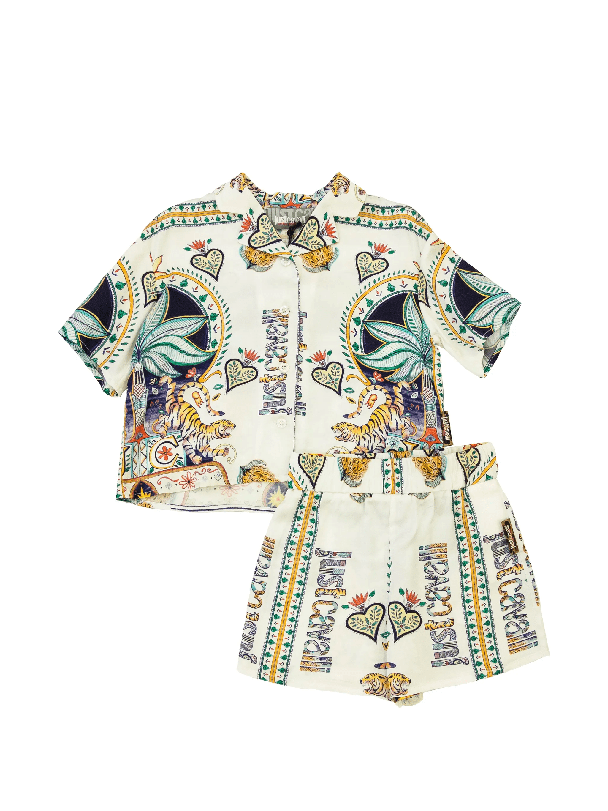 graphic-print shirt and shorts set - Image 1
