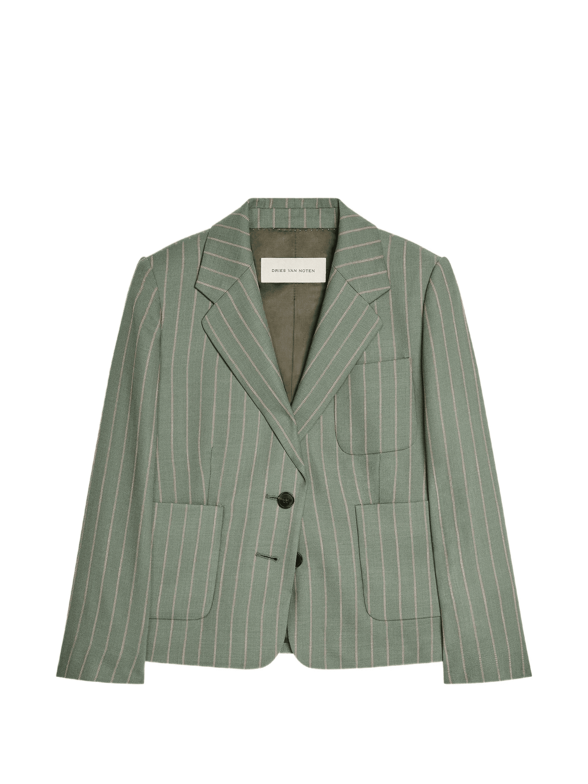 striped cropped blazer - Image 1