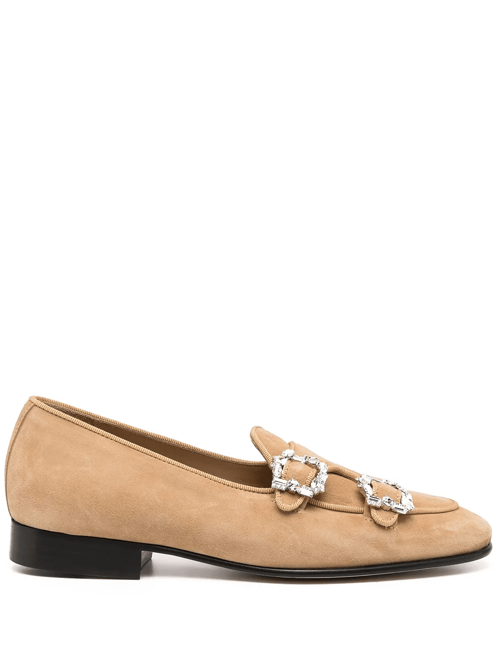 crystal buckle loafers - Image 1