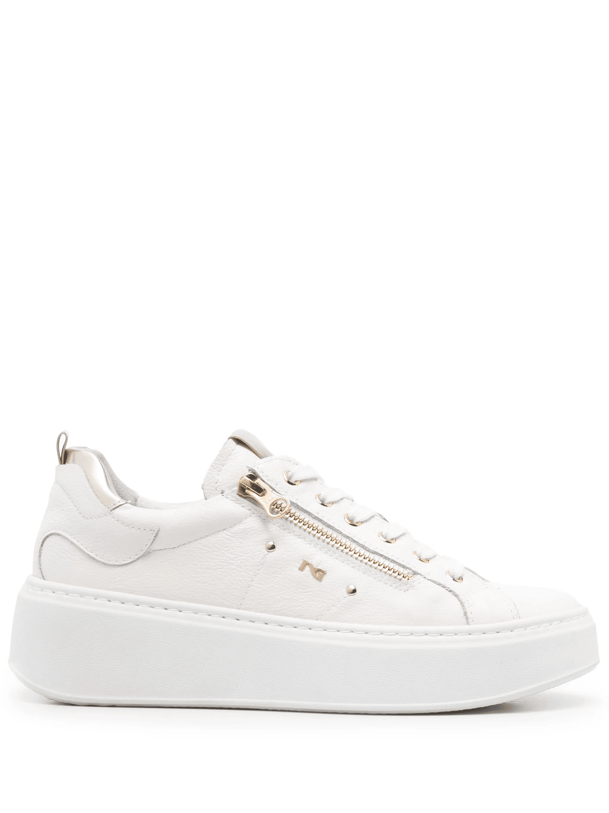 leather low-top sneakers - Image 1