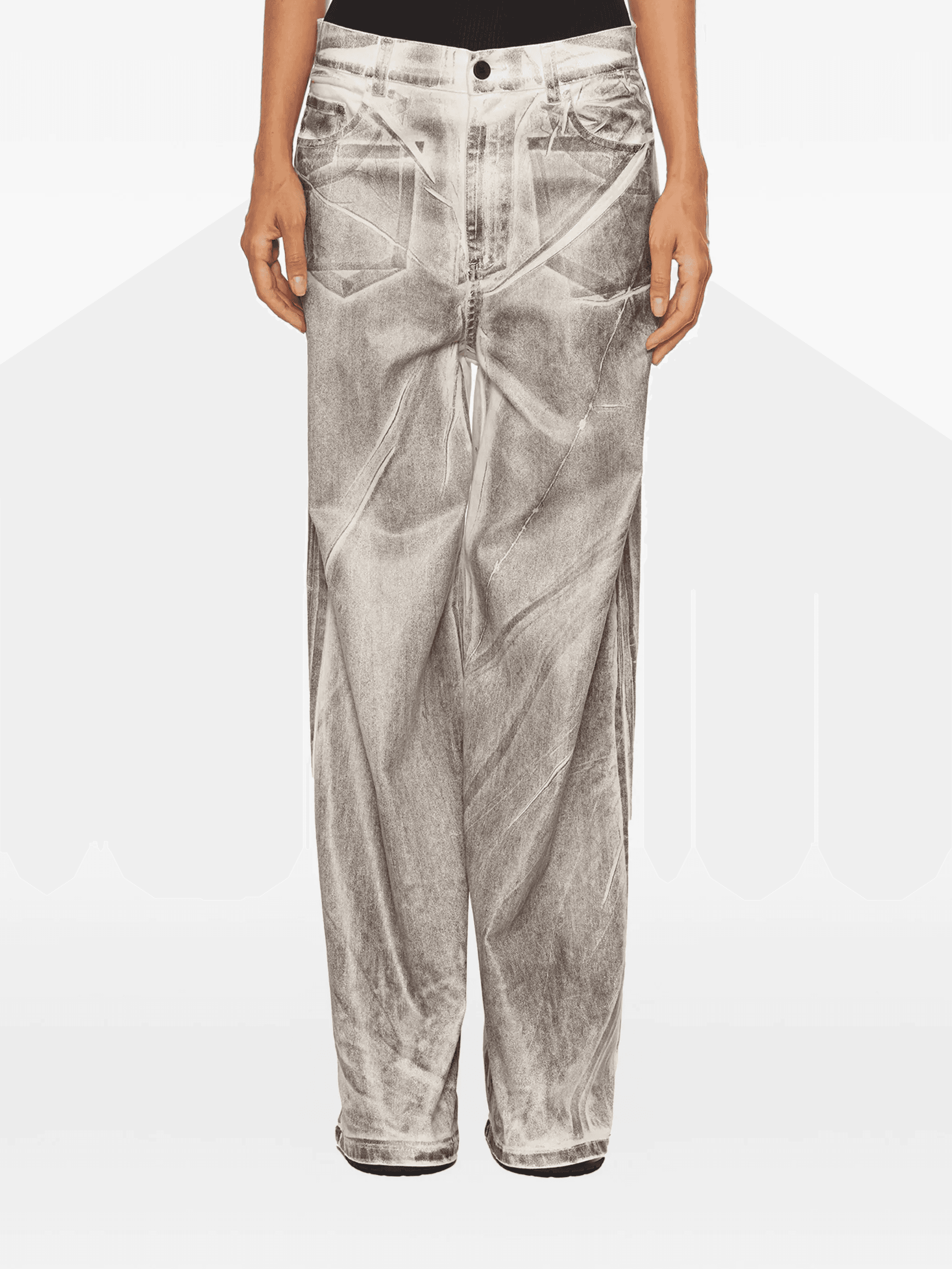 printed jeans - Image 1