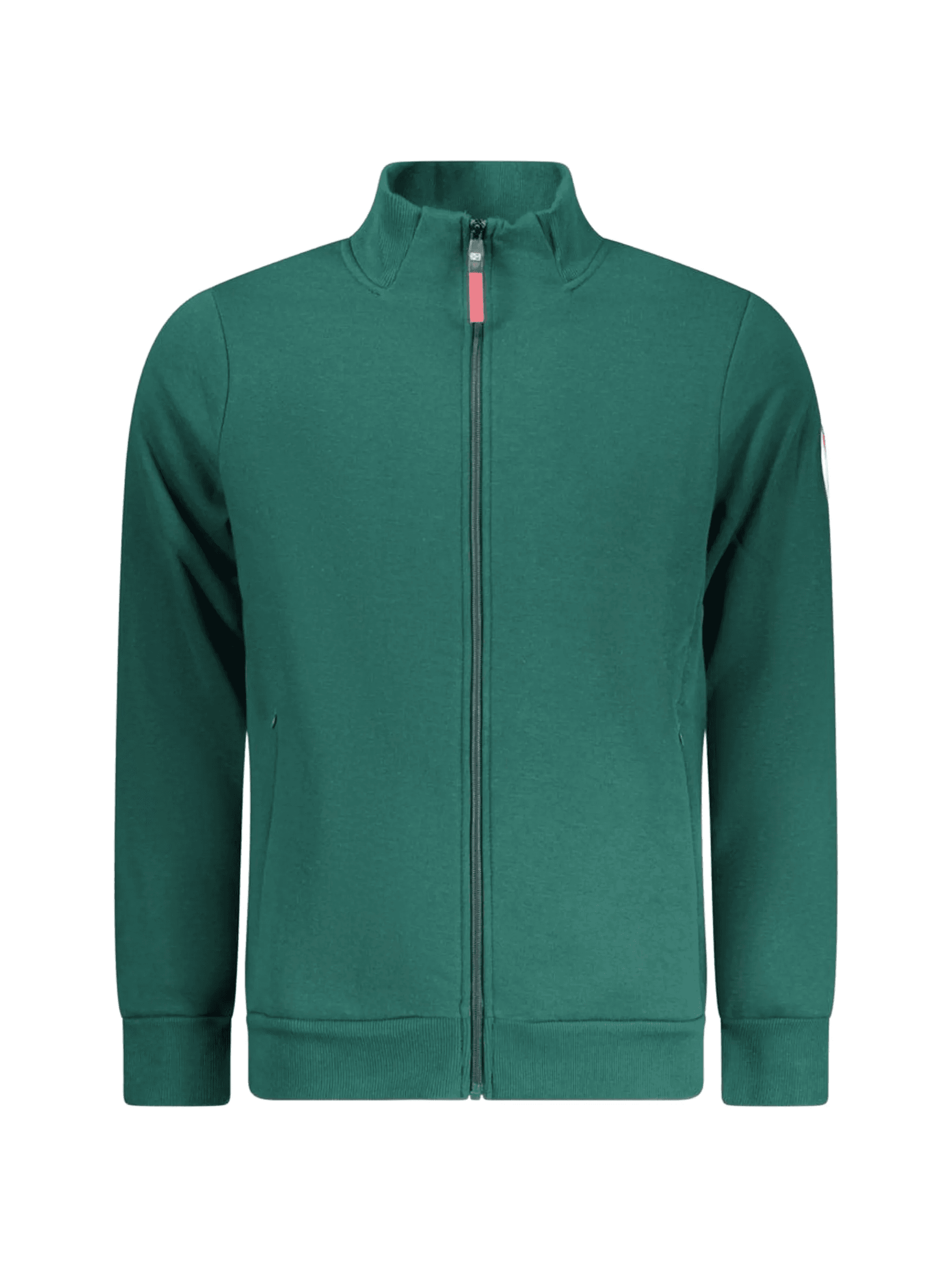 logo-patch zip-up sweatshirt - Image 1