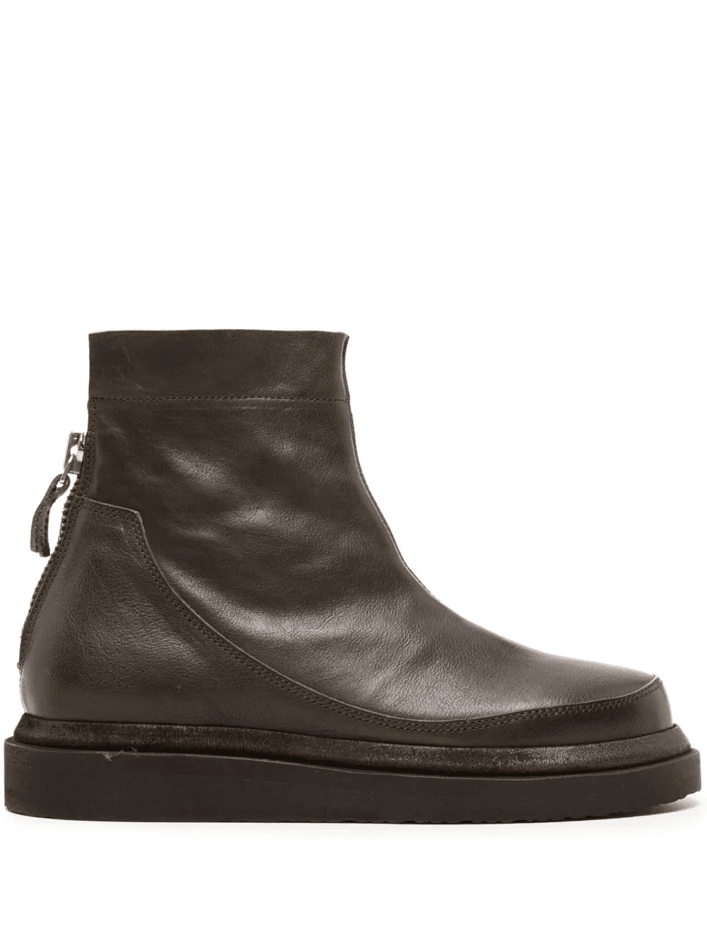 faded cal leather ankle boots - Image 1