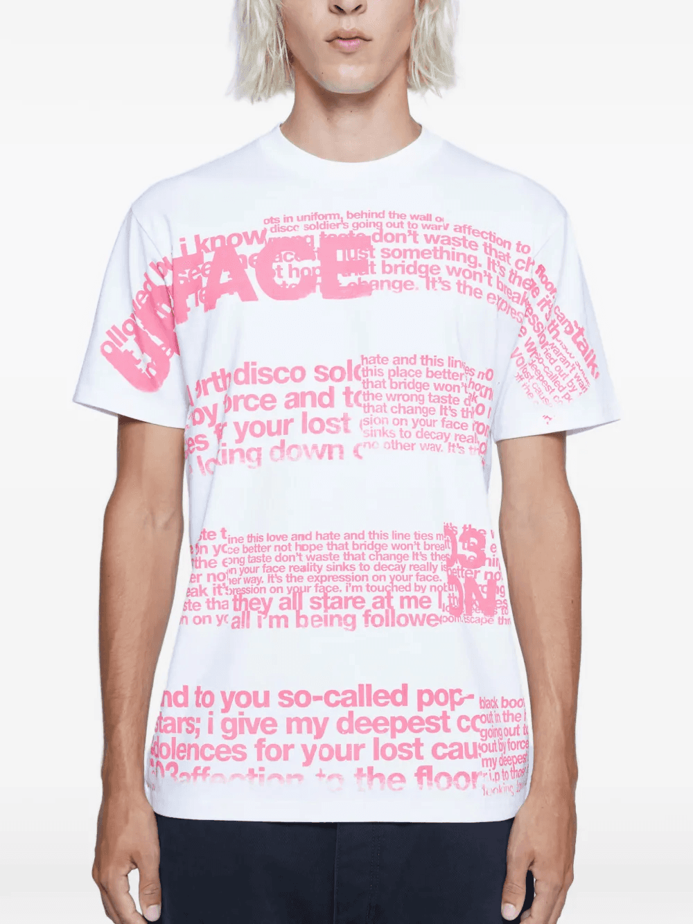 text-print T-shirt - Image 1