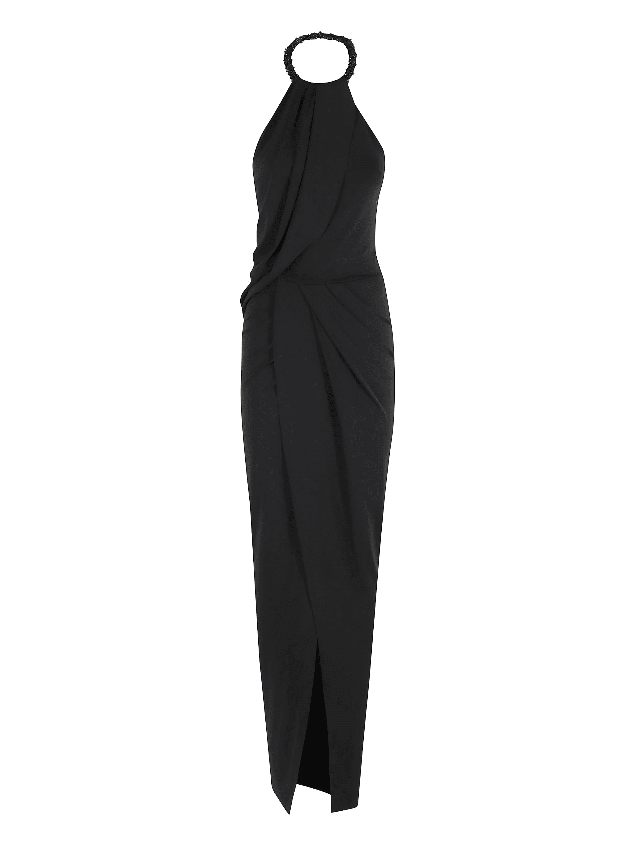 draped halterneck dress - Image 1