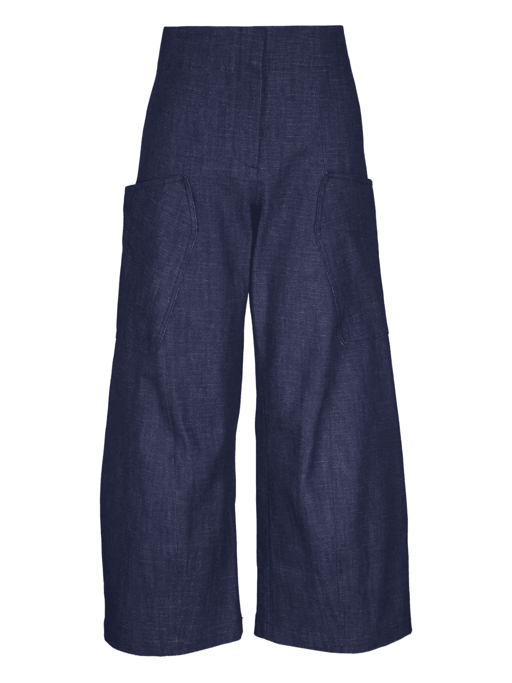wide-leg cotton trousers - Image 1