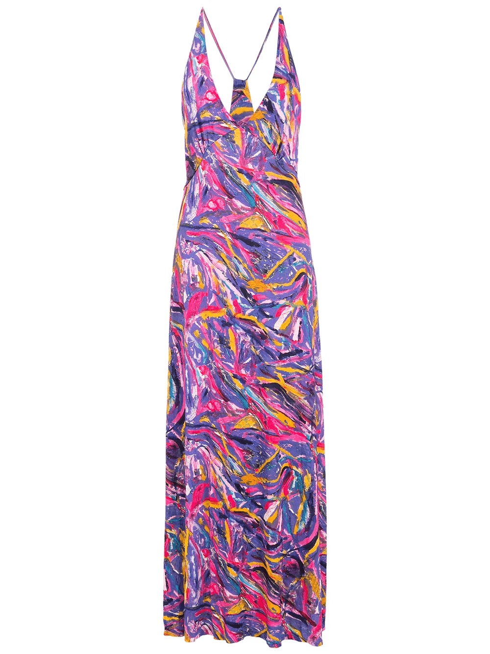 printed halter-neck dress - Image 1