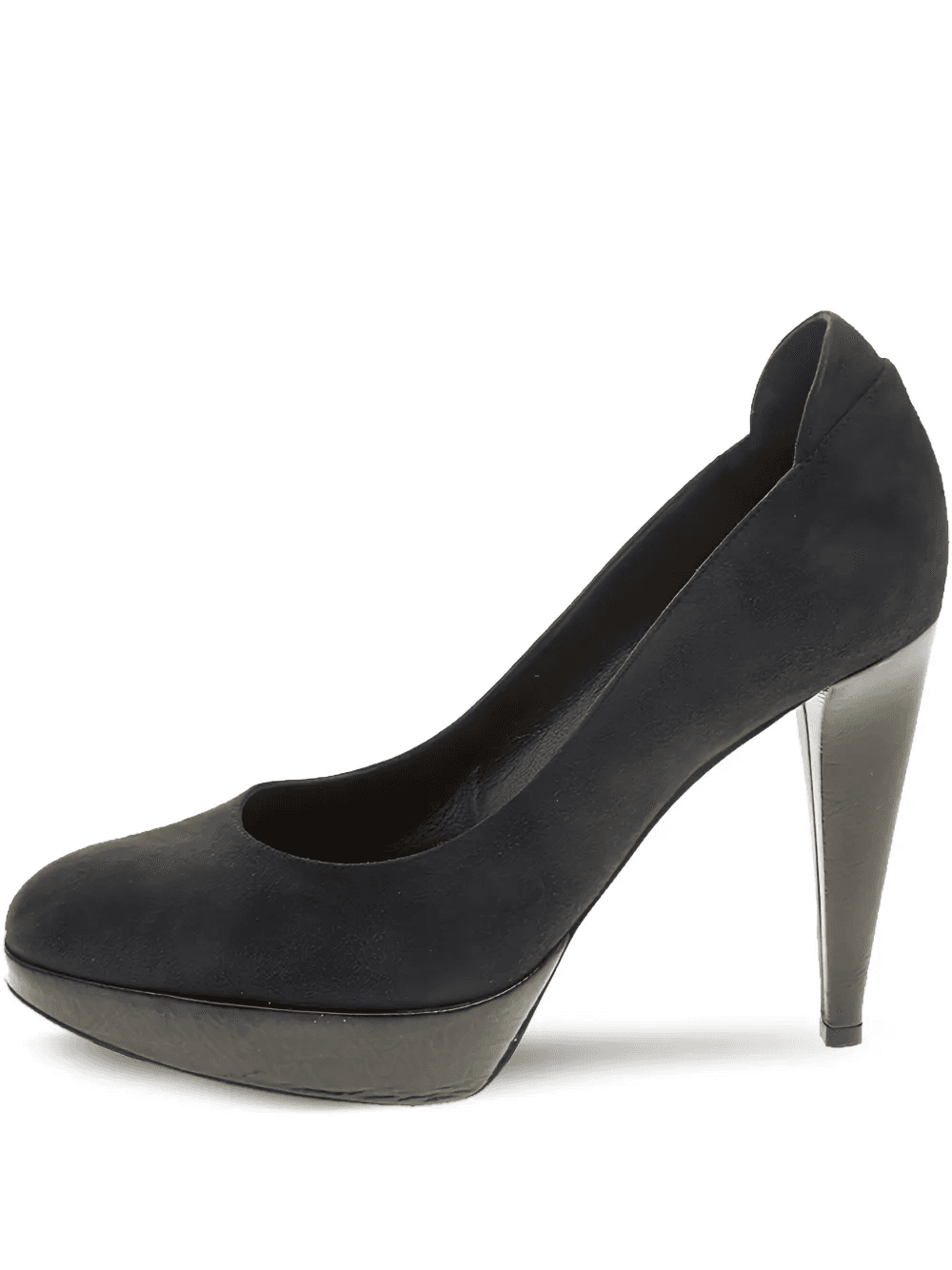 pre-owned 125mm suede pumps - Image 1