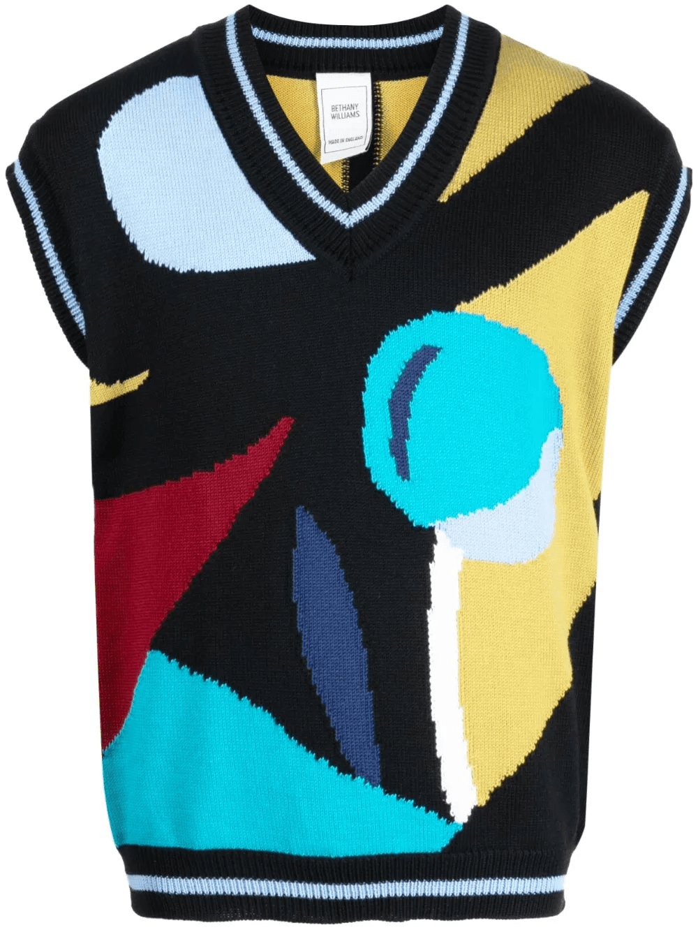 graphic-print sleeveless vest - Image 1