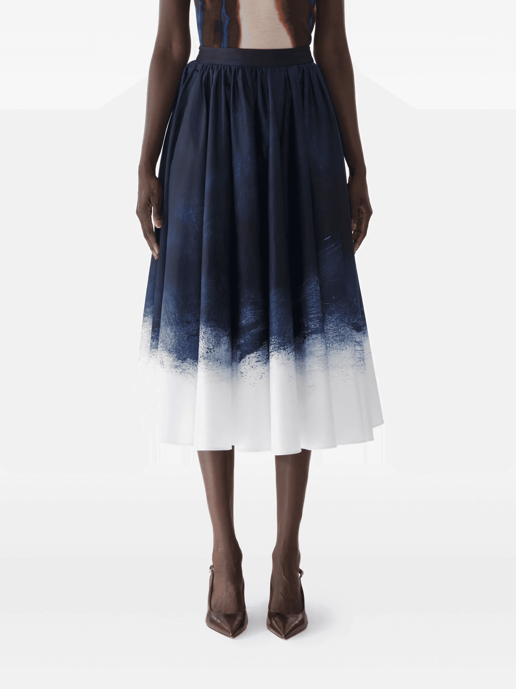 ombré-print midi skirt - Image 1