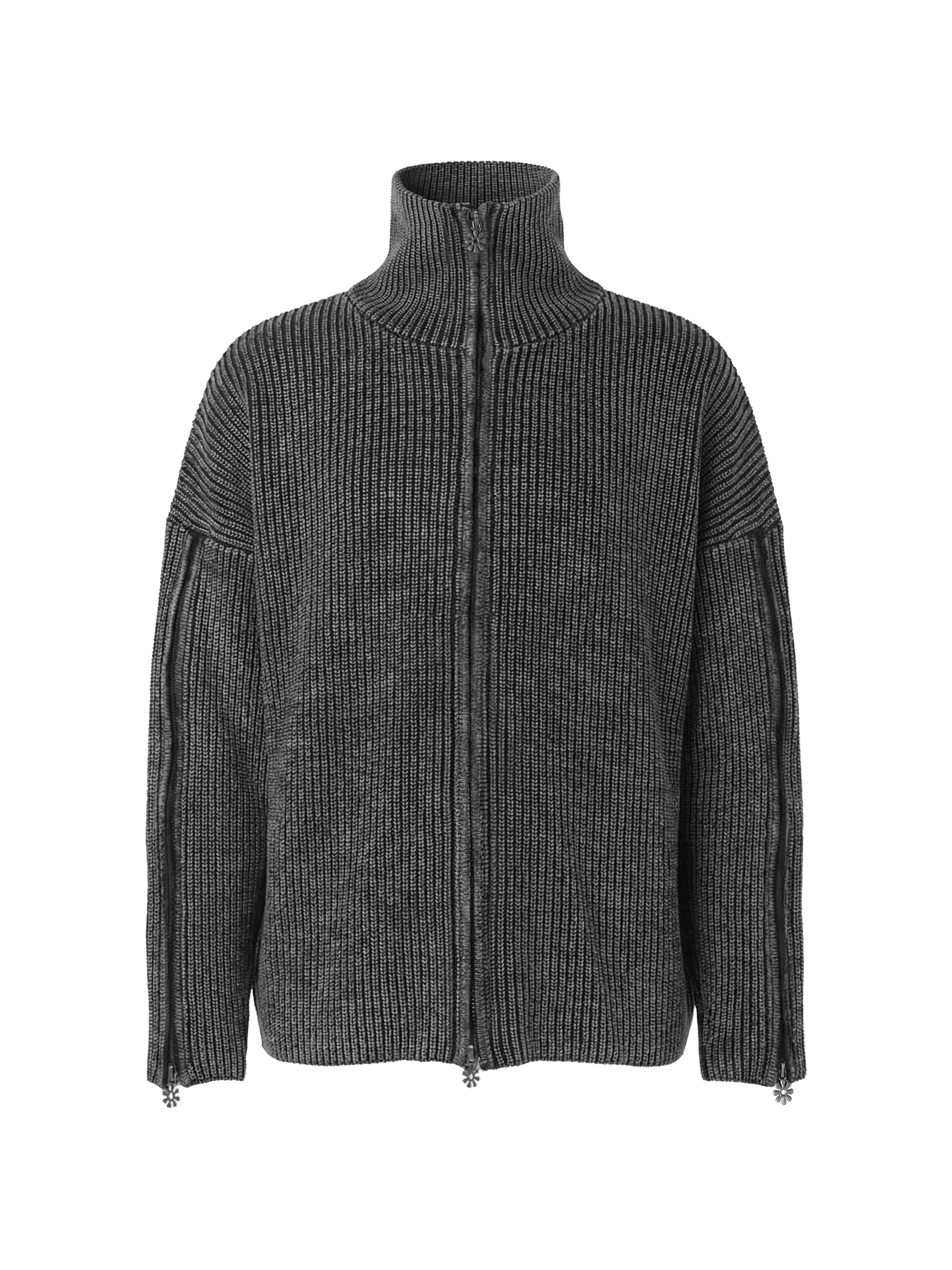 triple-zipped cardigan - Image 1