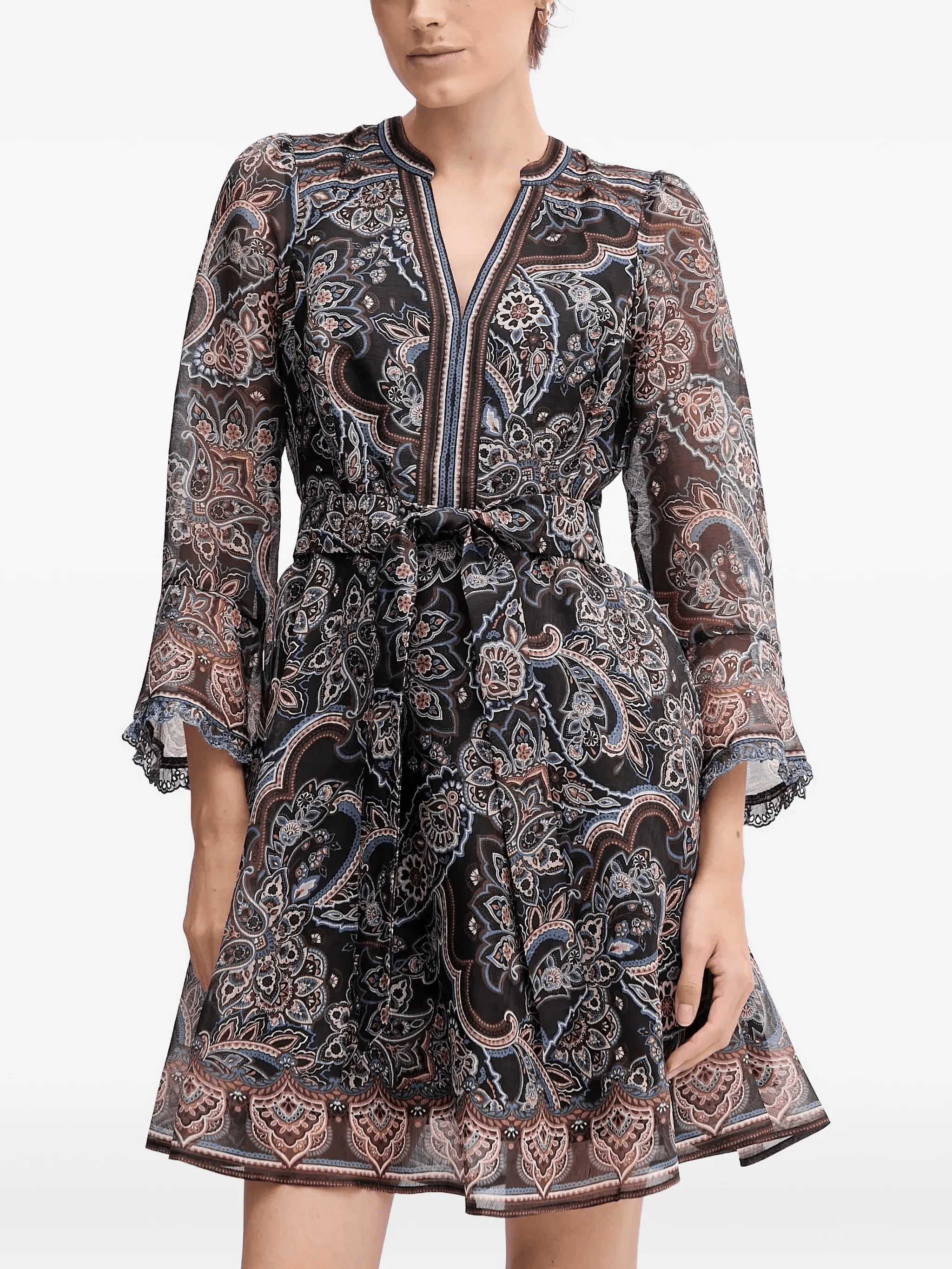 Artemis V-neck mini dress - Image 1