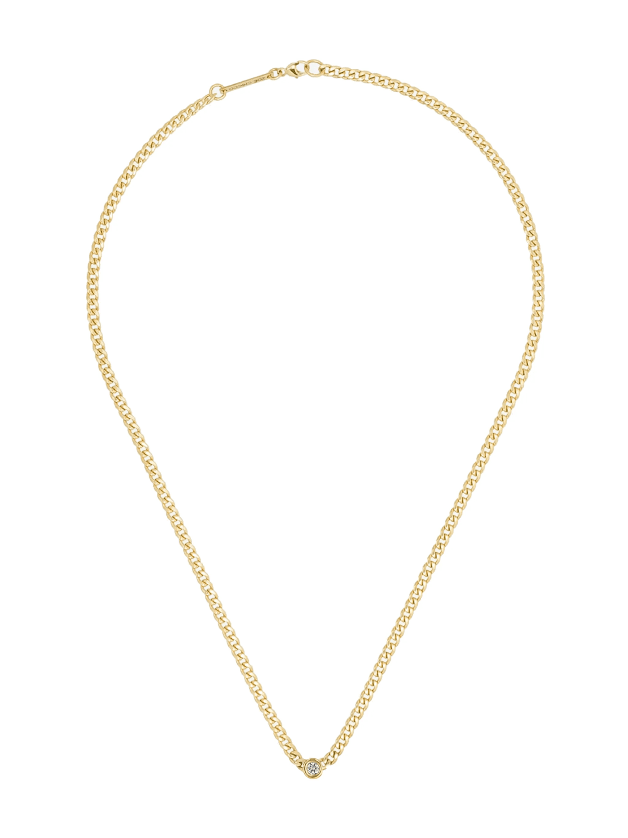 14kt gold diamond necklace - Image 1