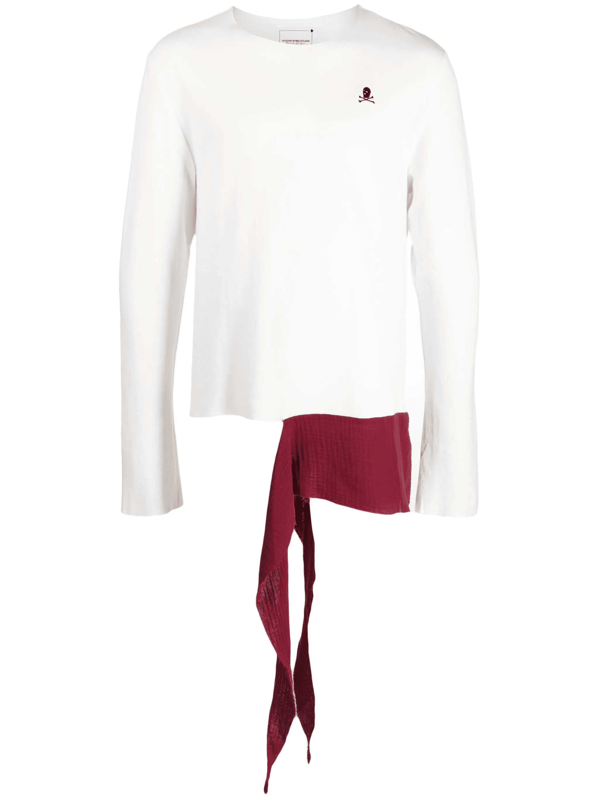 raw-cut asymmetric cotton top - Image 1