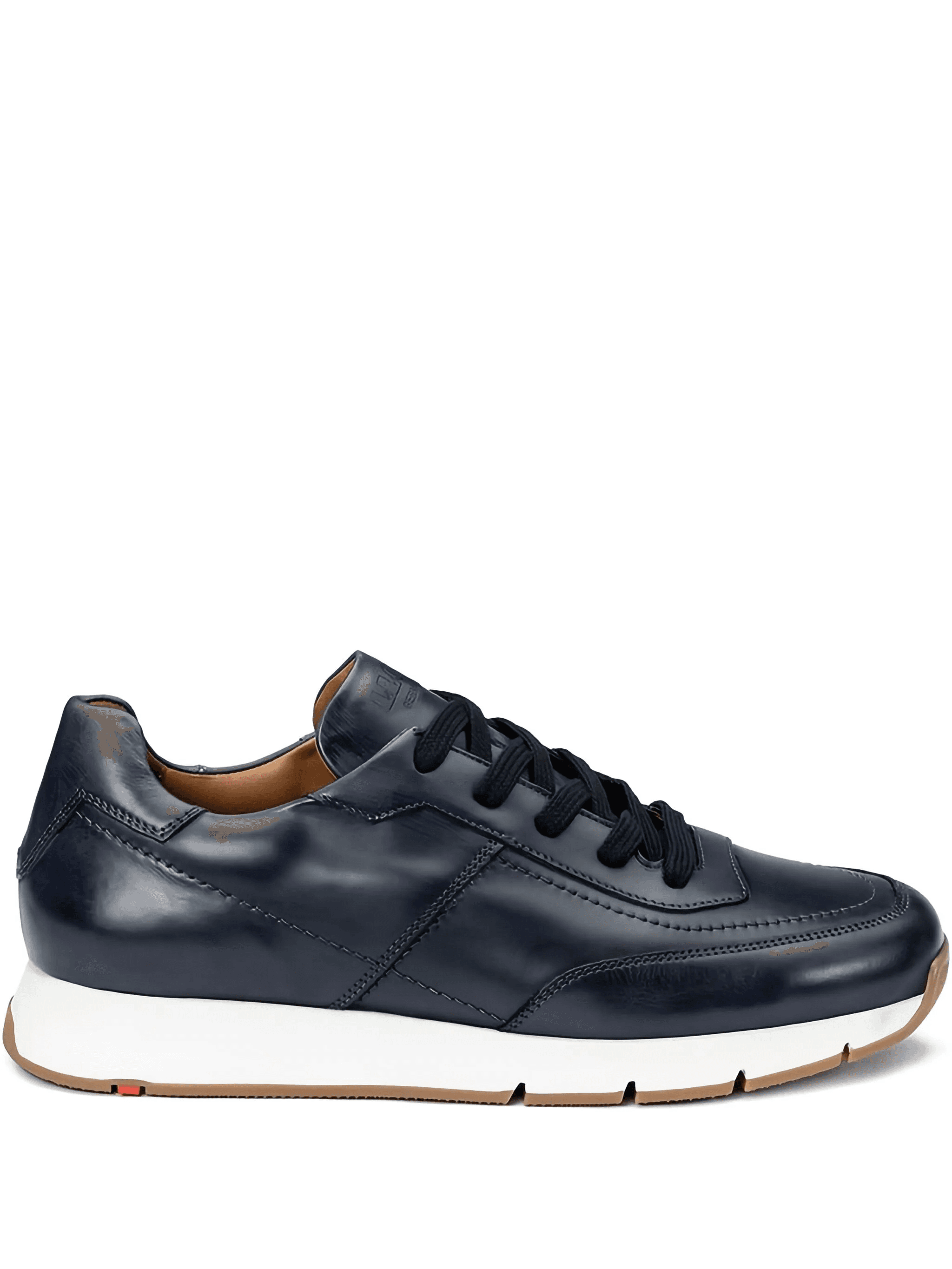 Amsterdam leather lace-up sneakers - Image 1