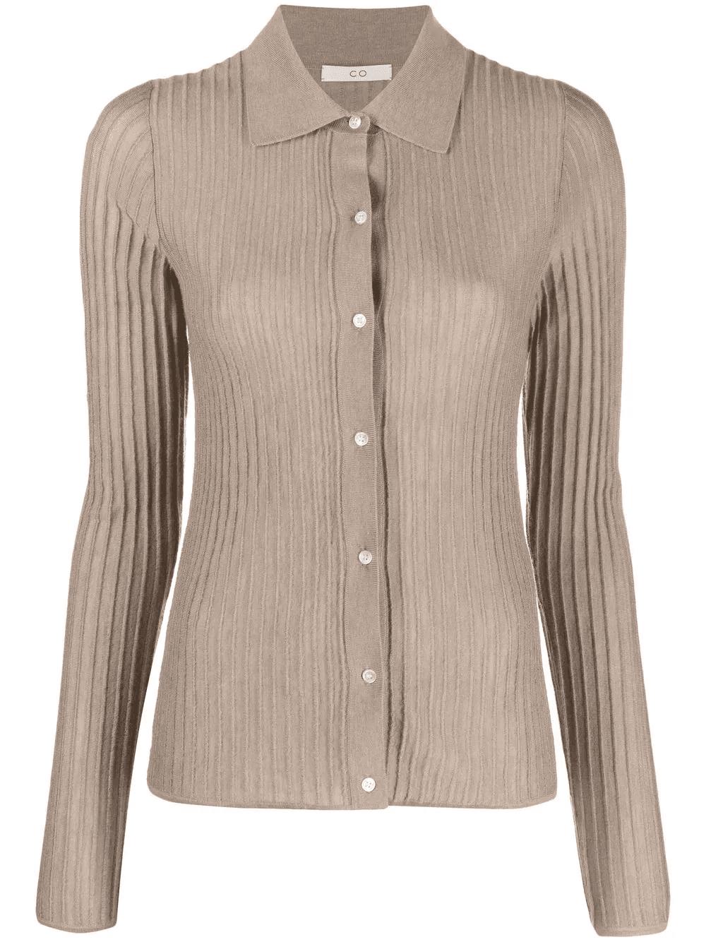 ribbed-knit cashmere cardigan - Image 1