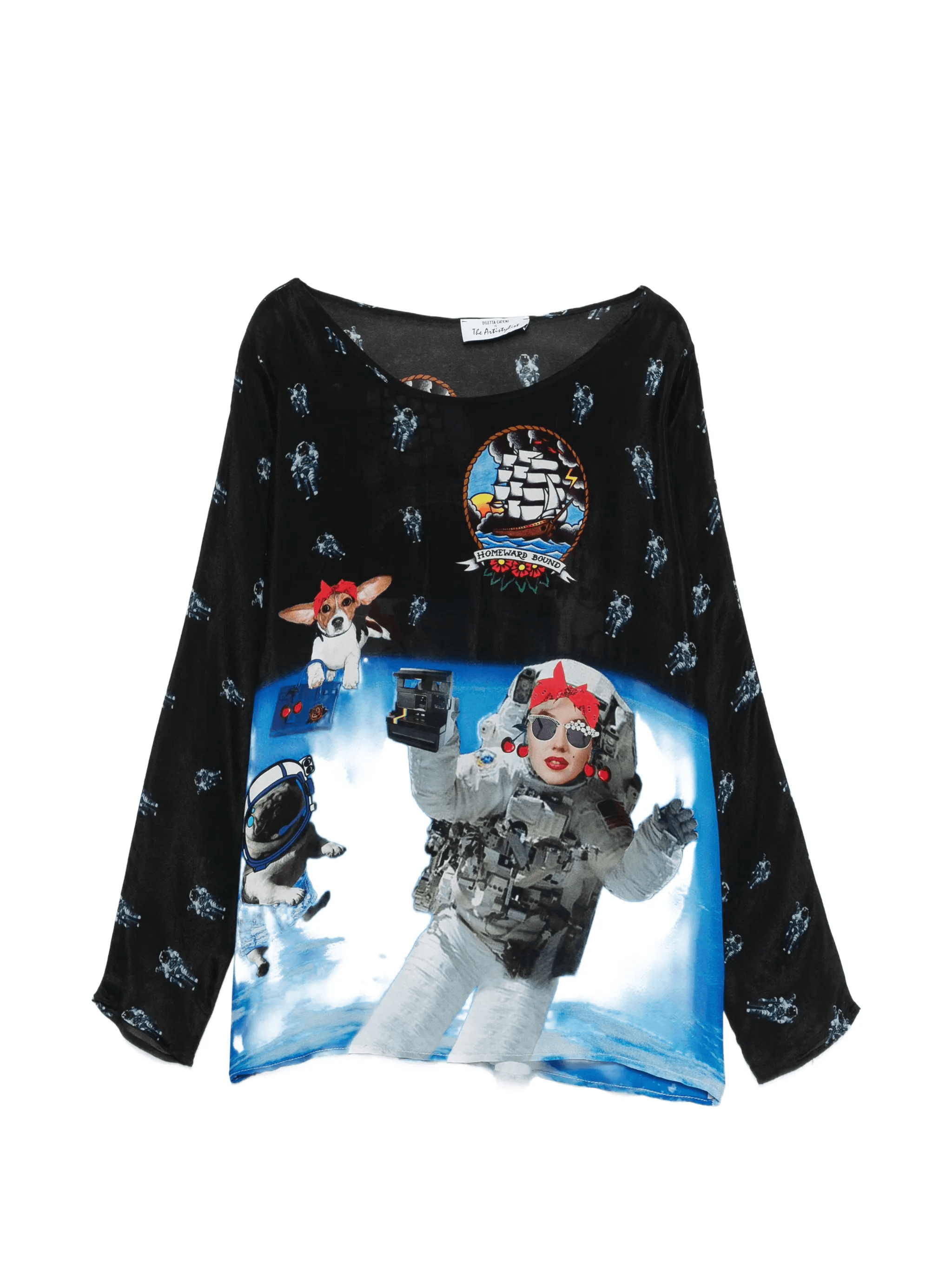 graphic-print blouse - Image 1