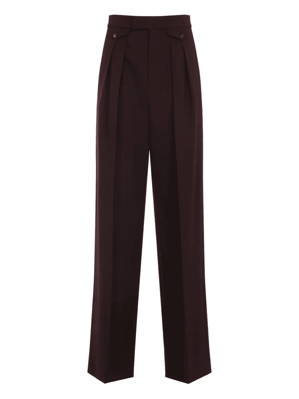 buttoned pleated trousers - Image 1
