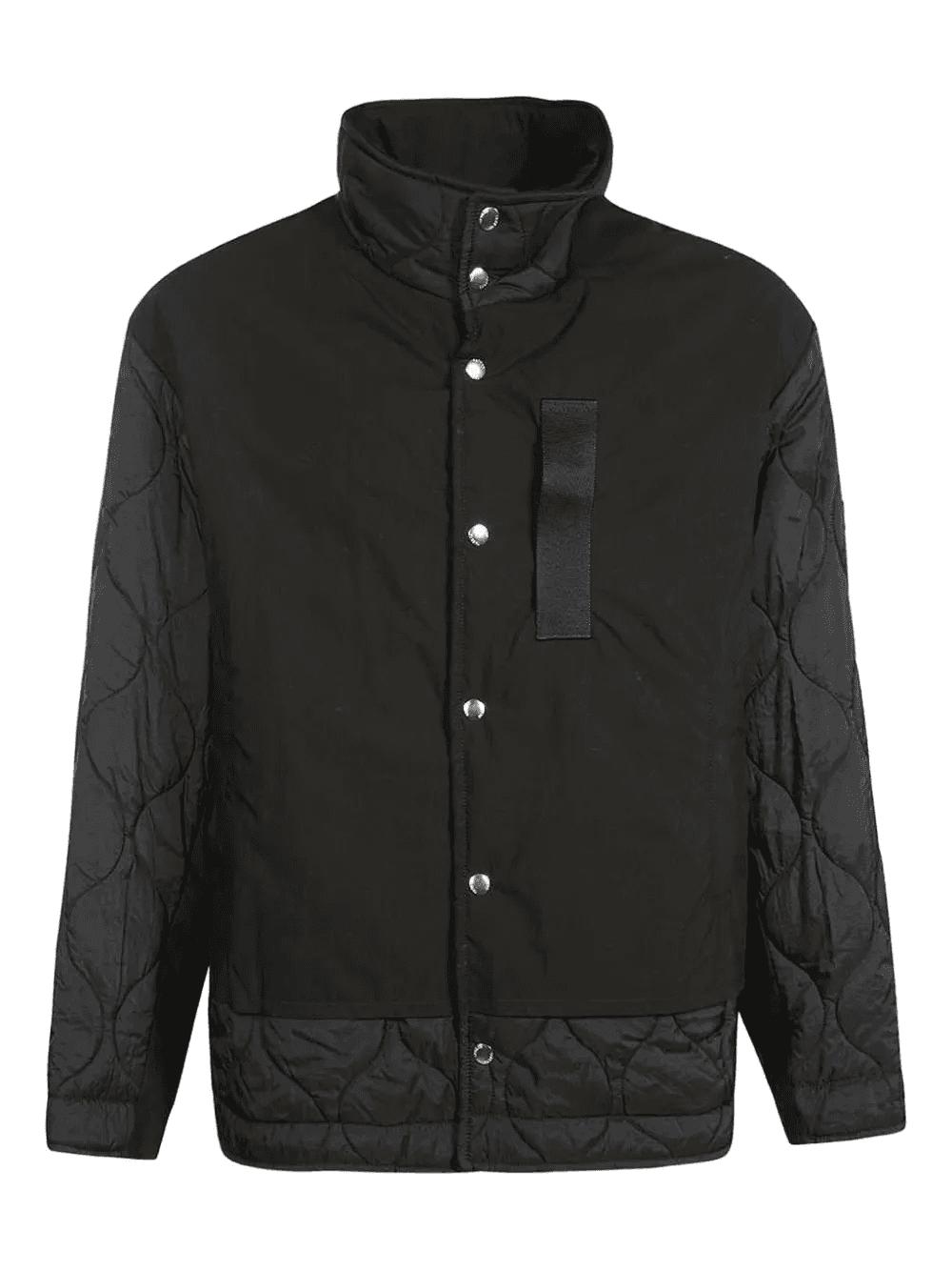 quilted panelled jacket - Image 1