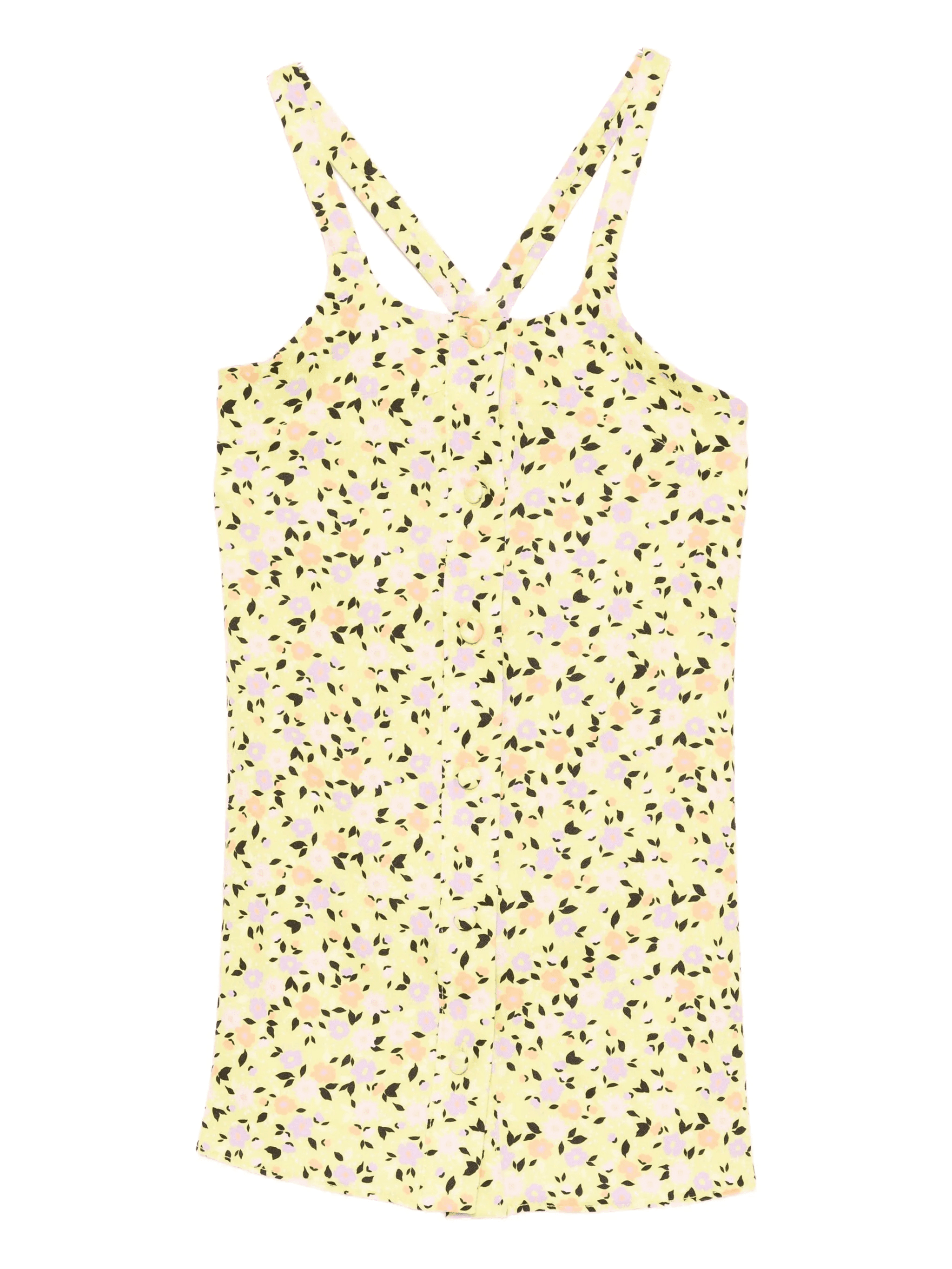 cross-straps floral dress - Image 1