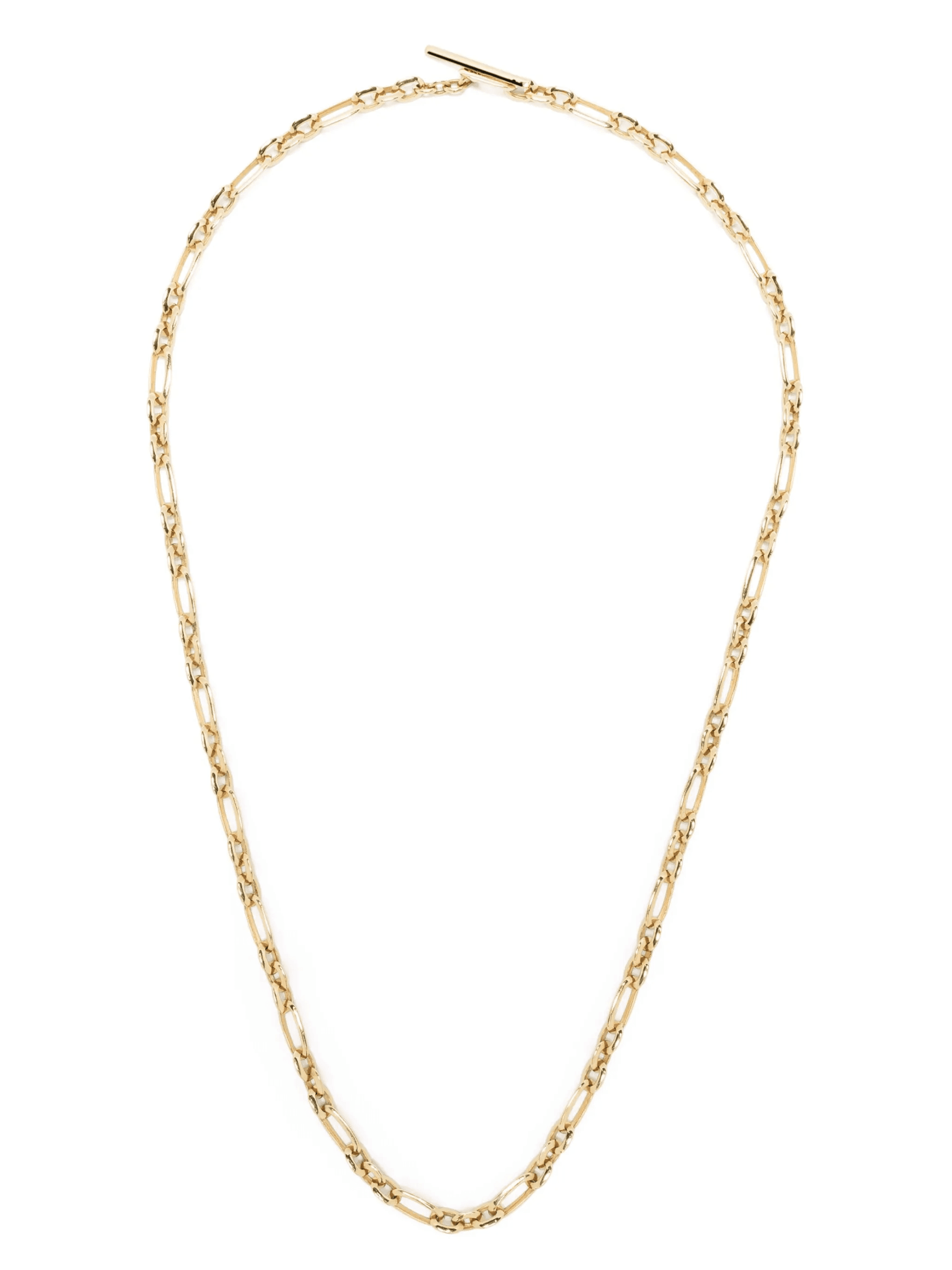 18kt yellow gold figaro-link chain necklace - Image 1