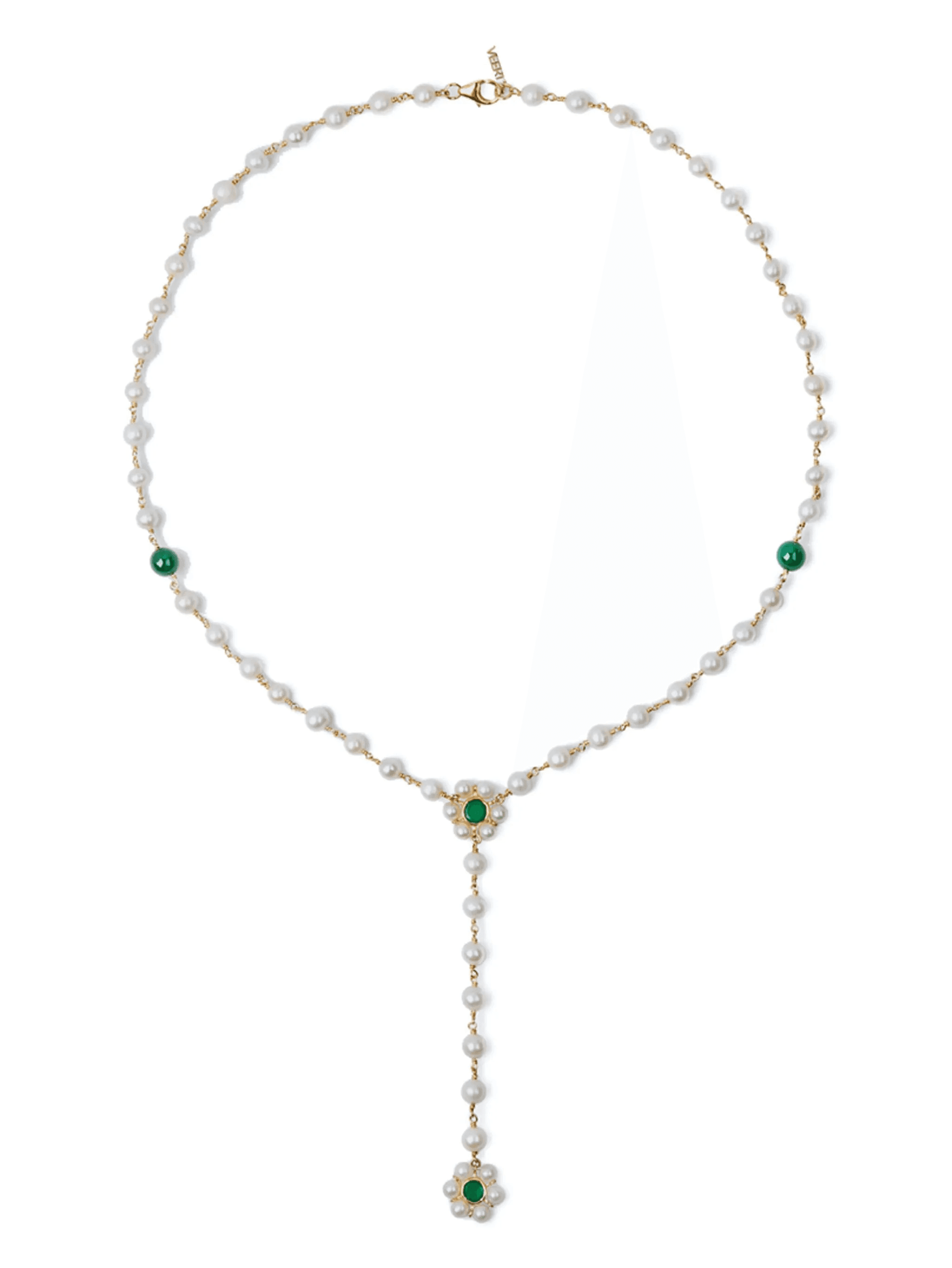 The Macro Flower pearl rosary necklace - Image 1