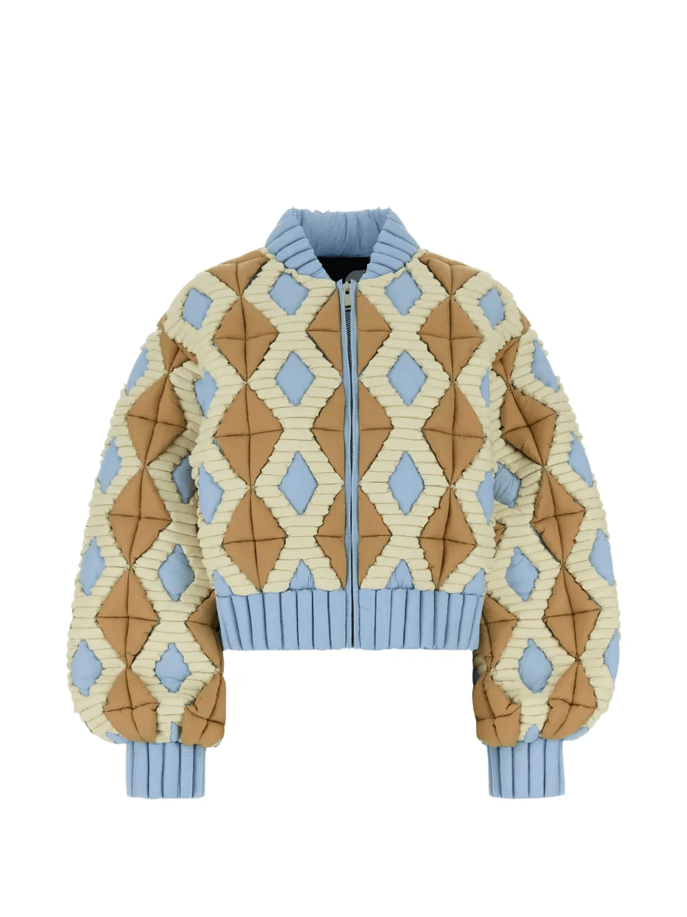 diamond-pattern jacket - Image 1
