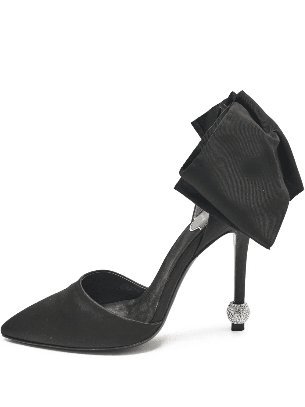 pre-owned 110mm bow-detailed stiletto pumps - Image 1