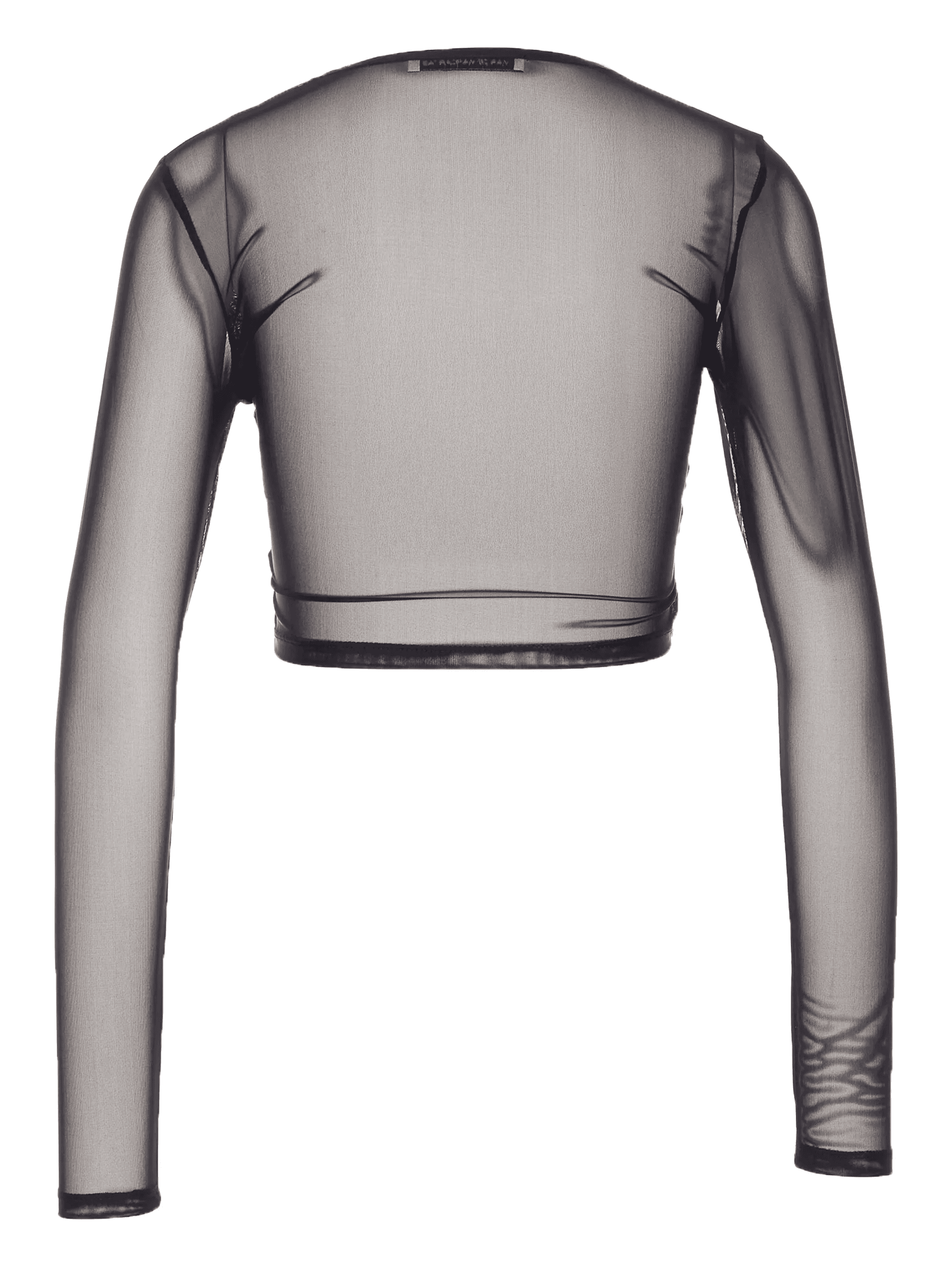 mesh crew-neck top - Image 1