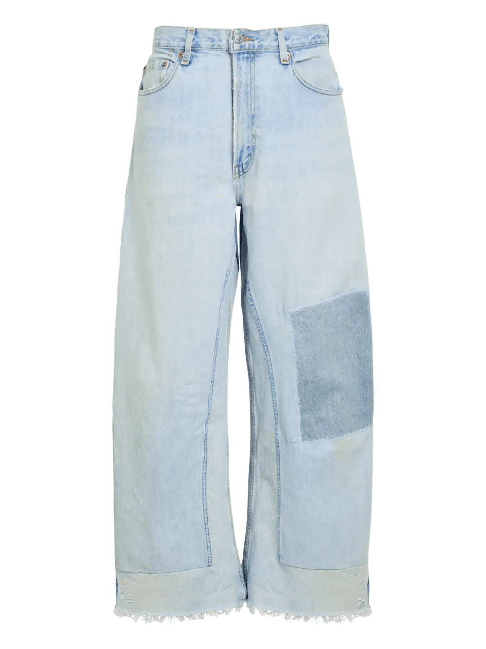 x Levi's patchwork frayed jeans - Image 1