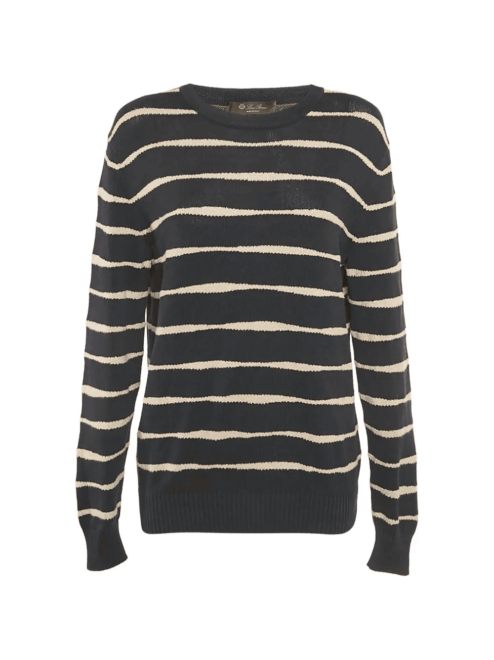 stripes crew-neck top - Image 1