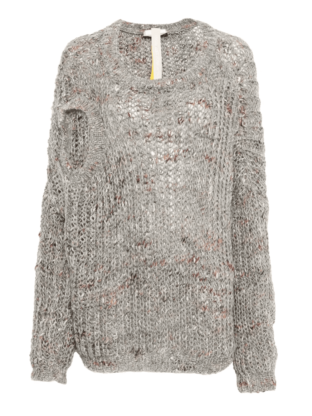 dual-neck virgin-wool-blend sweater - Image 1