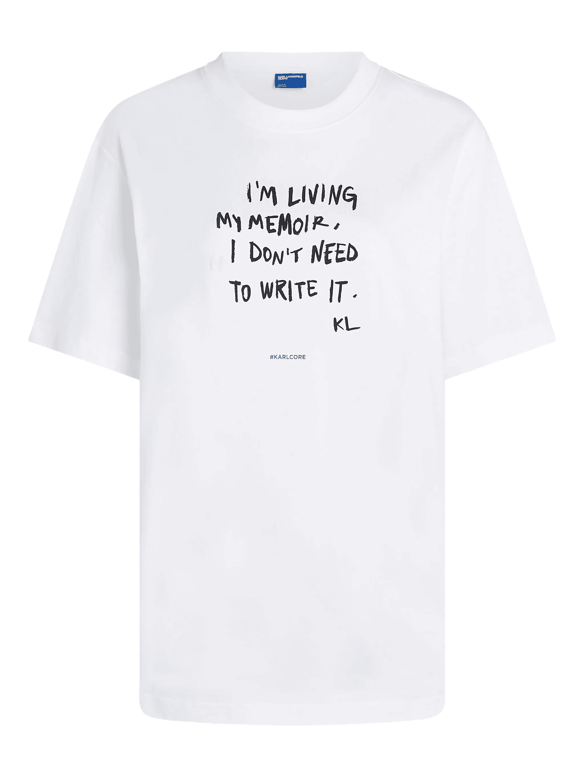 slogan-print organic-cotton t-shirt - Image 1