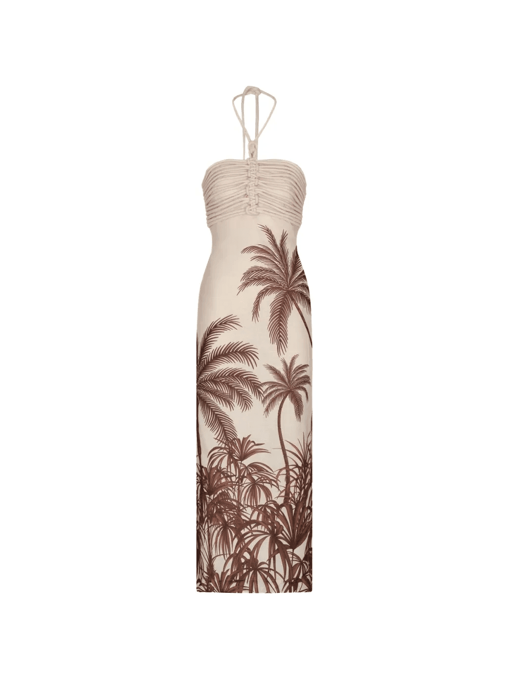 ruched print midi dress - Image 1