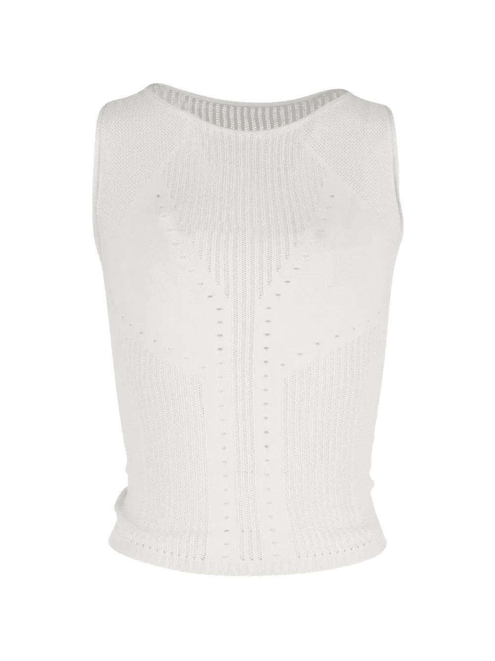 punched sleeveless top - Image 1