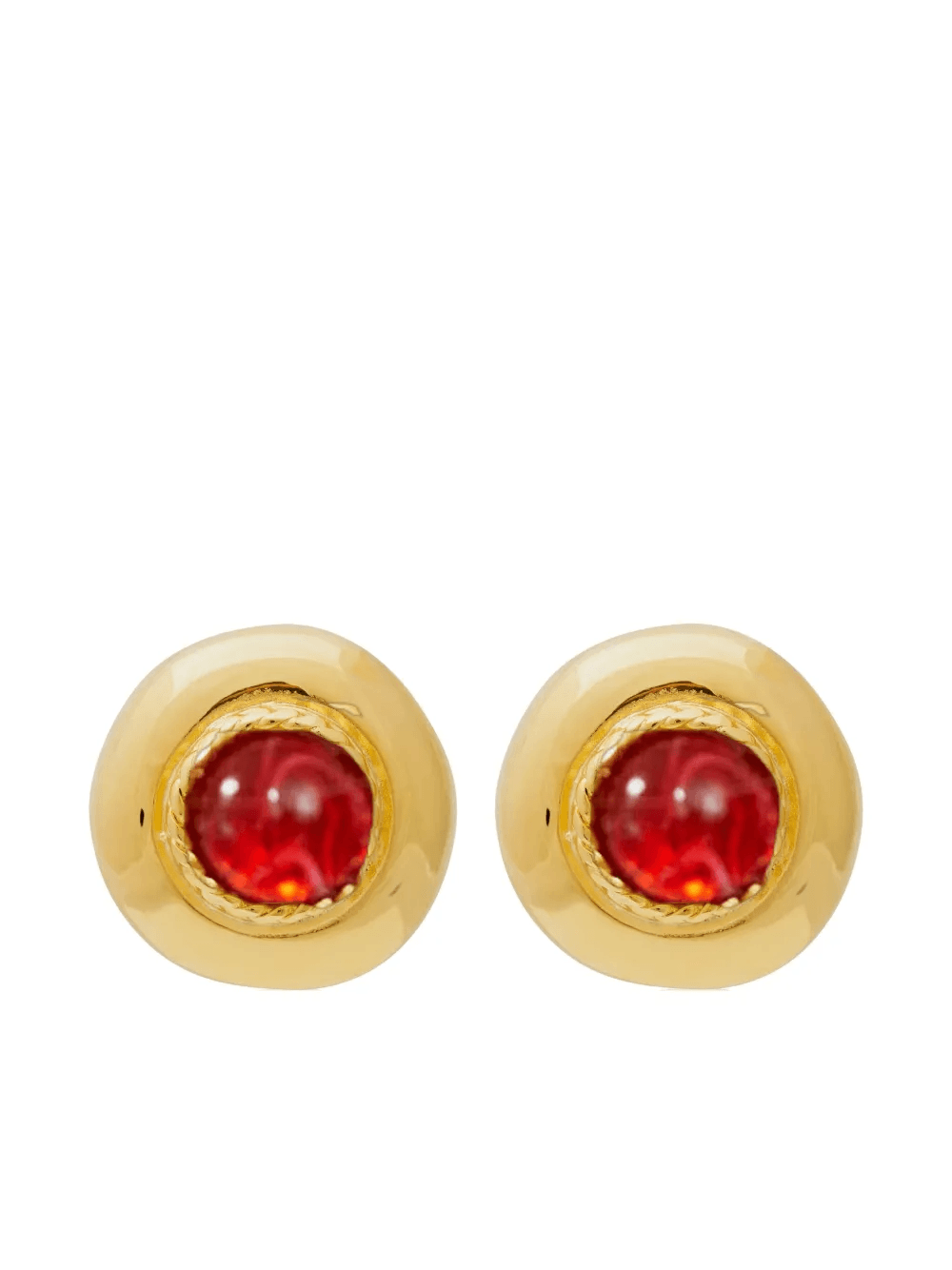 ruby-embellished earrings - Image 1